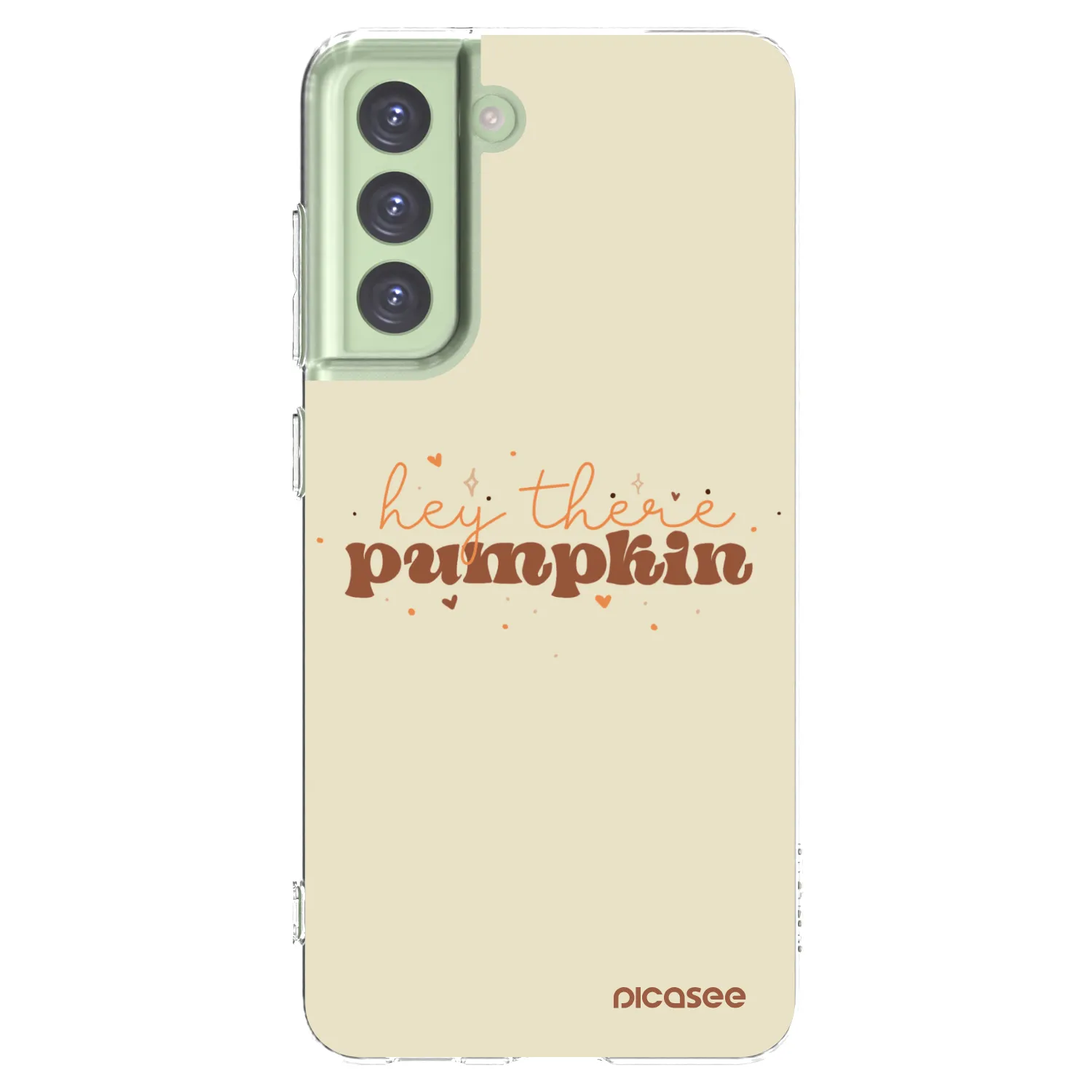 Picasee silikonska prozirna maskica za Samsung Galaxy S21 FE 5G - Hey there pumpkin