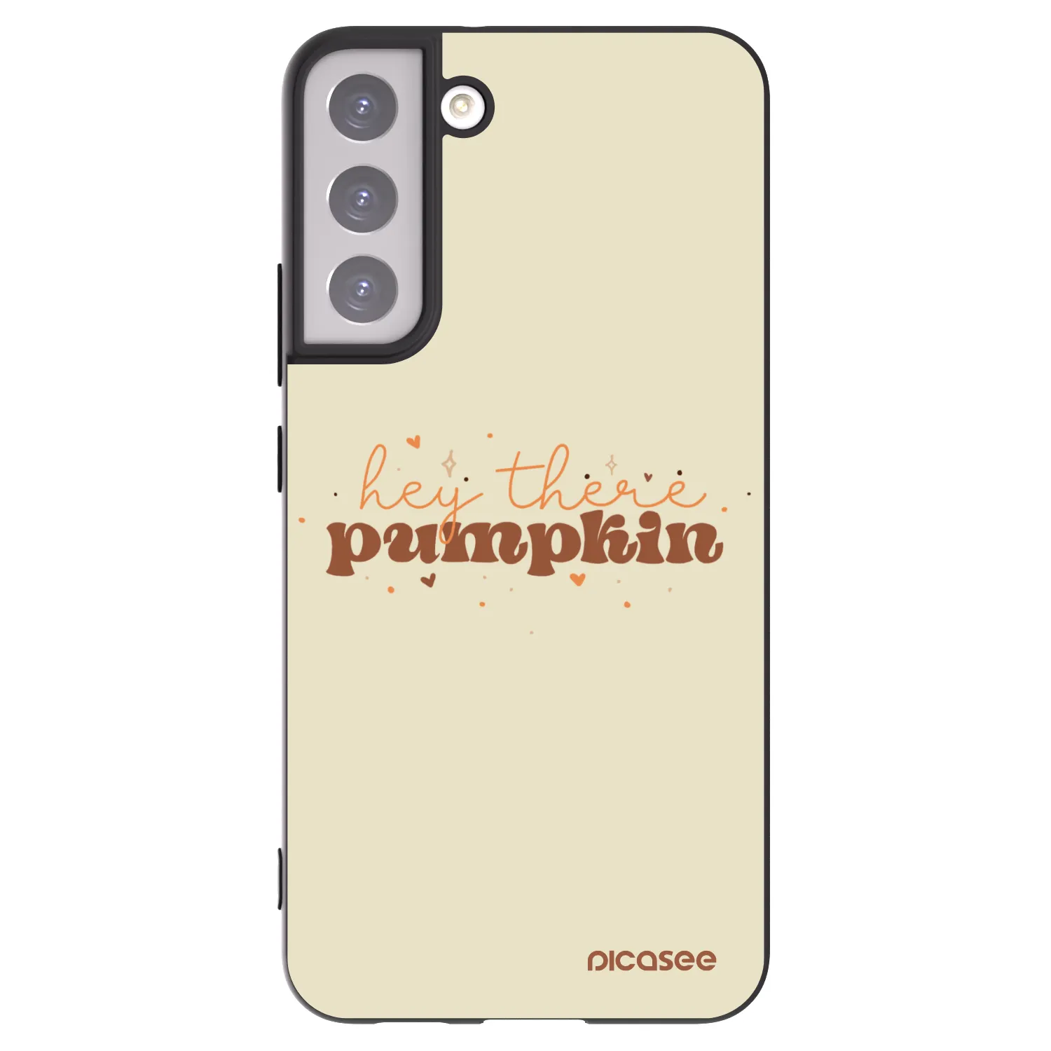 Picasee crna silikonska maskica za Samsung Galaxy S22+ 5G - Hey there pumpkin
