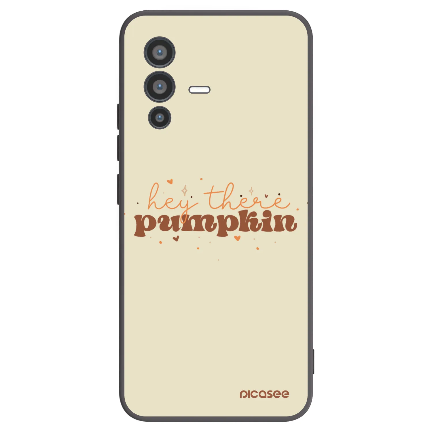 Picasee crna silikonska maskica za Vivo V23 5G - Hey there pumpkin