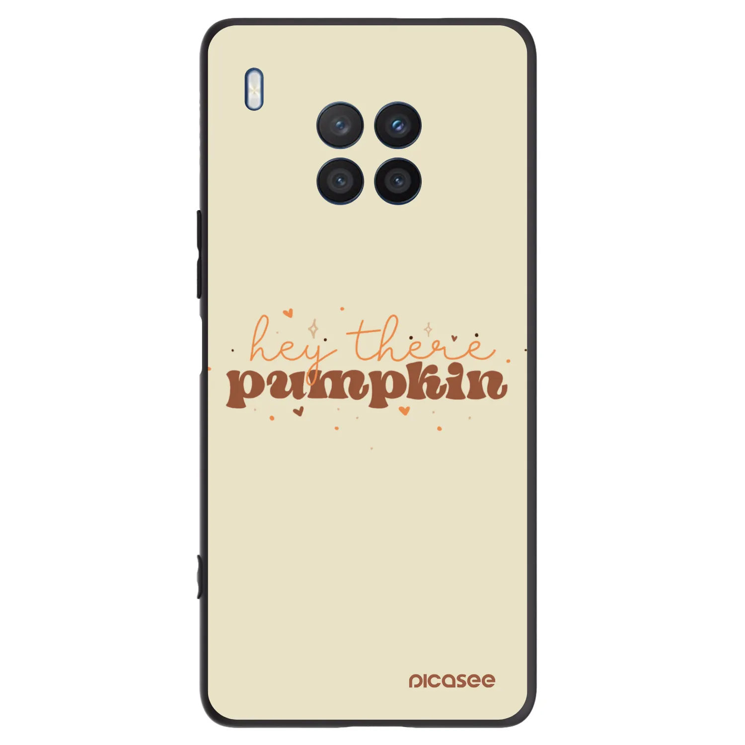 Picasee crna silikonska maskica za Honor 50 Lite - Hey there pumpkin