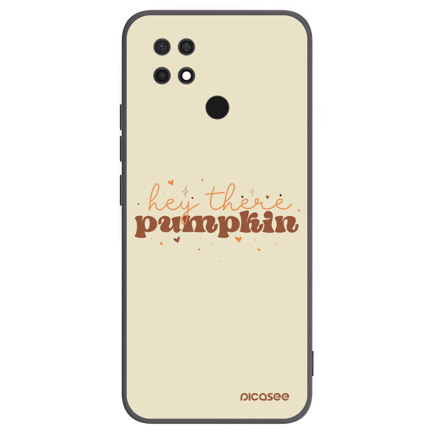 Picasee crna silikonska maskica za Xiaomi Redmi 10C - Hey there pumpkin