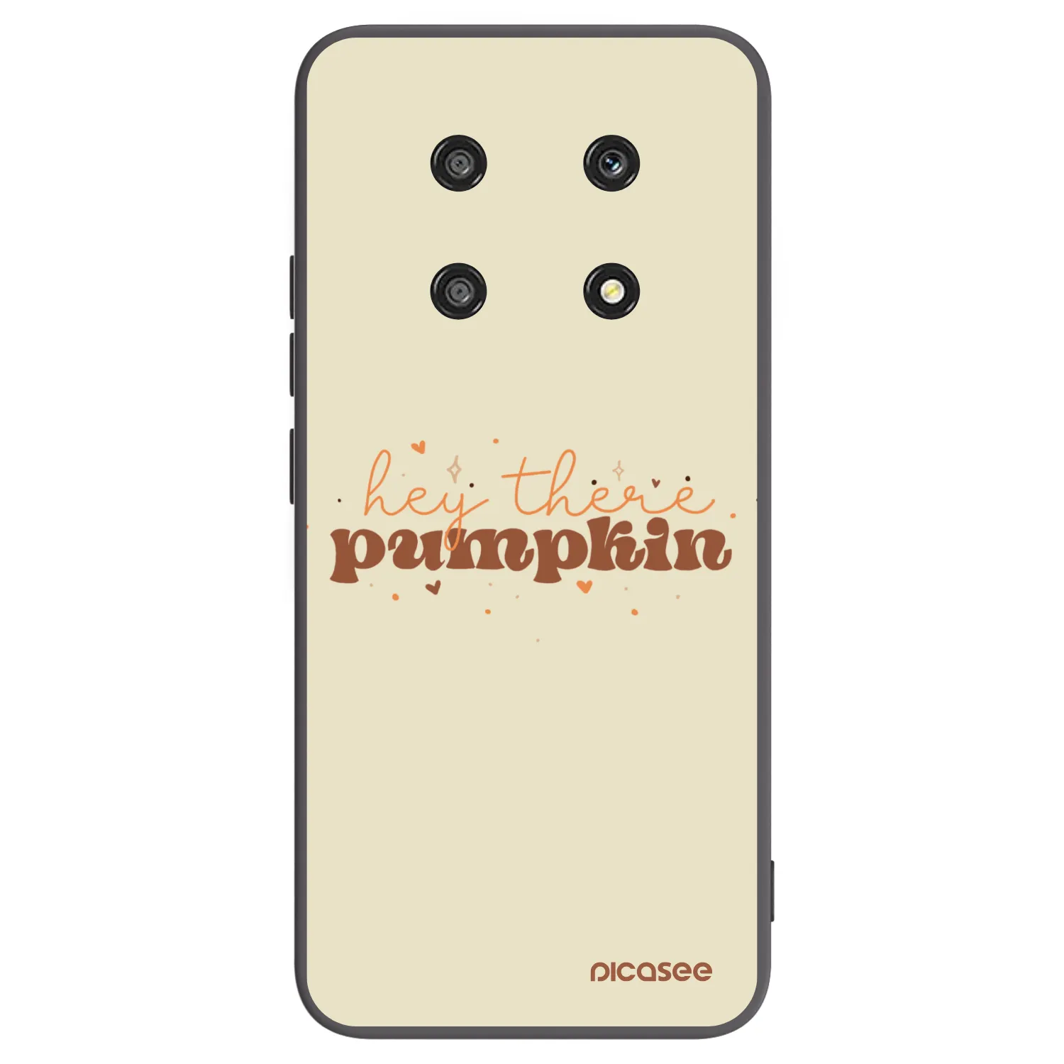 Picasee crna silikonska maskica za Honor Magic4 Lite 5G - Hey there pumpkin