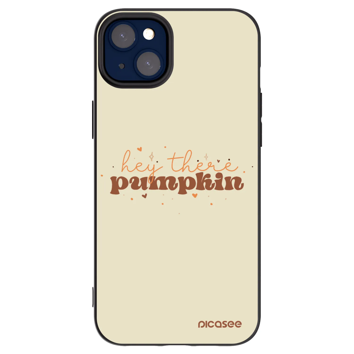 Picasee crna silikonska maskica za Apple iPhone 14 Plus - Hey there pumpkin