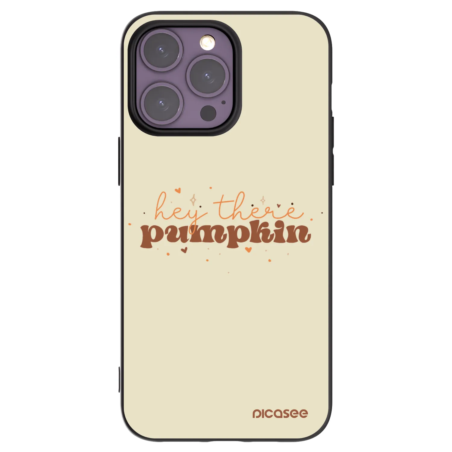 Picasee crna silikonska maskica za Apple iPhone 14 Pro Max - Hey there pumpkin