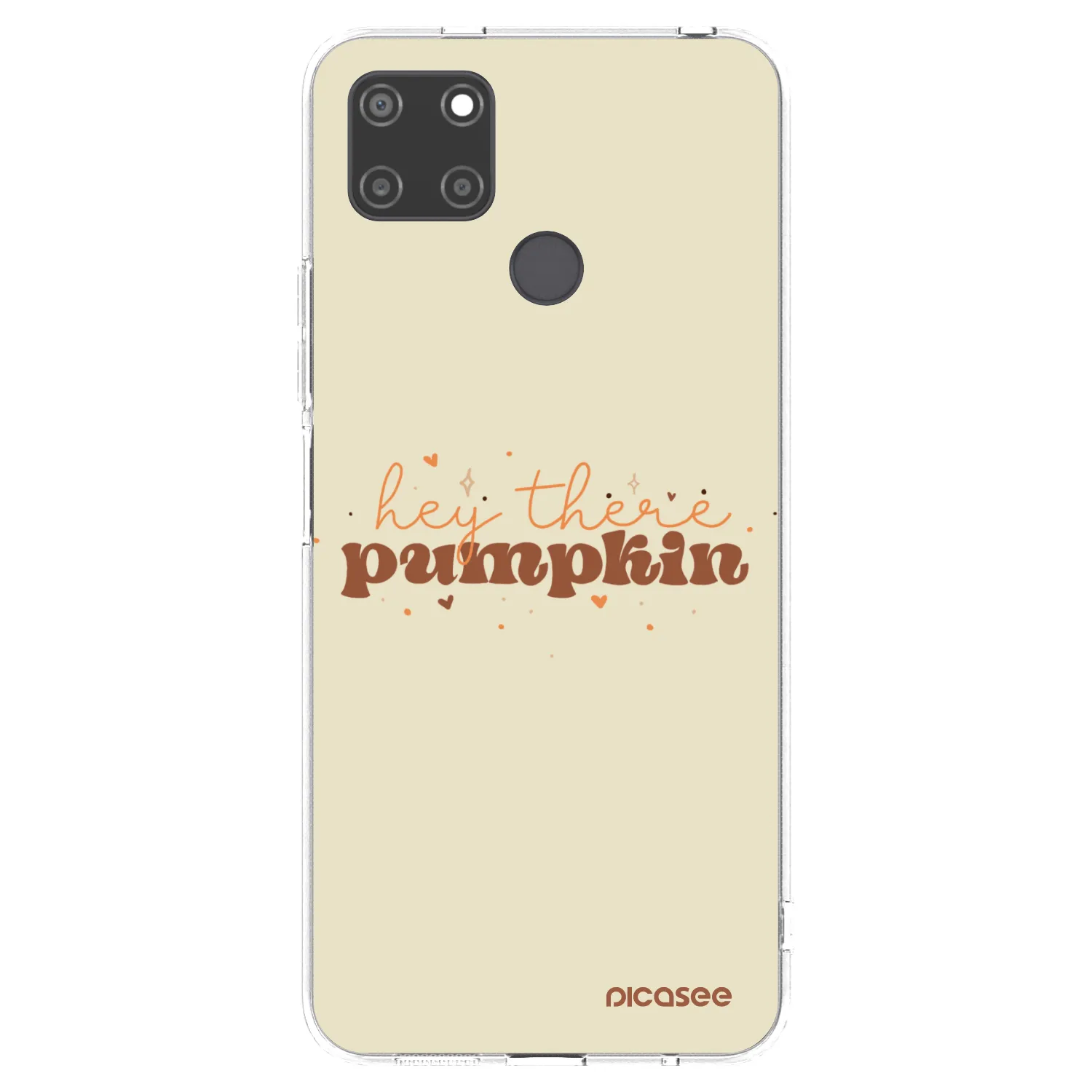 Picasee silikonska prozirna maskica za Realme C21Y - Hey there pumpkin