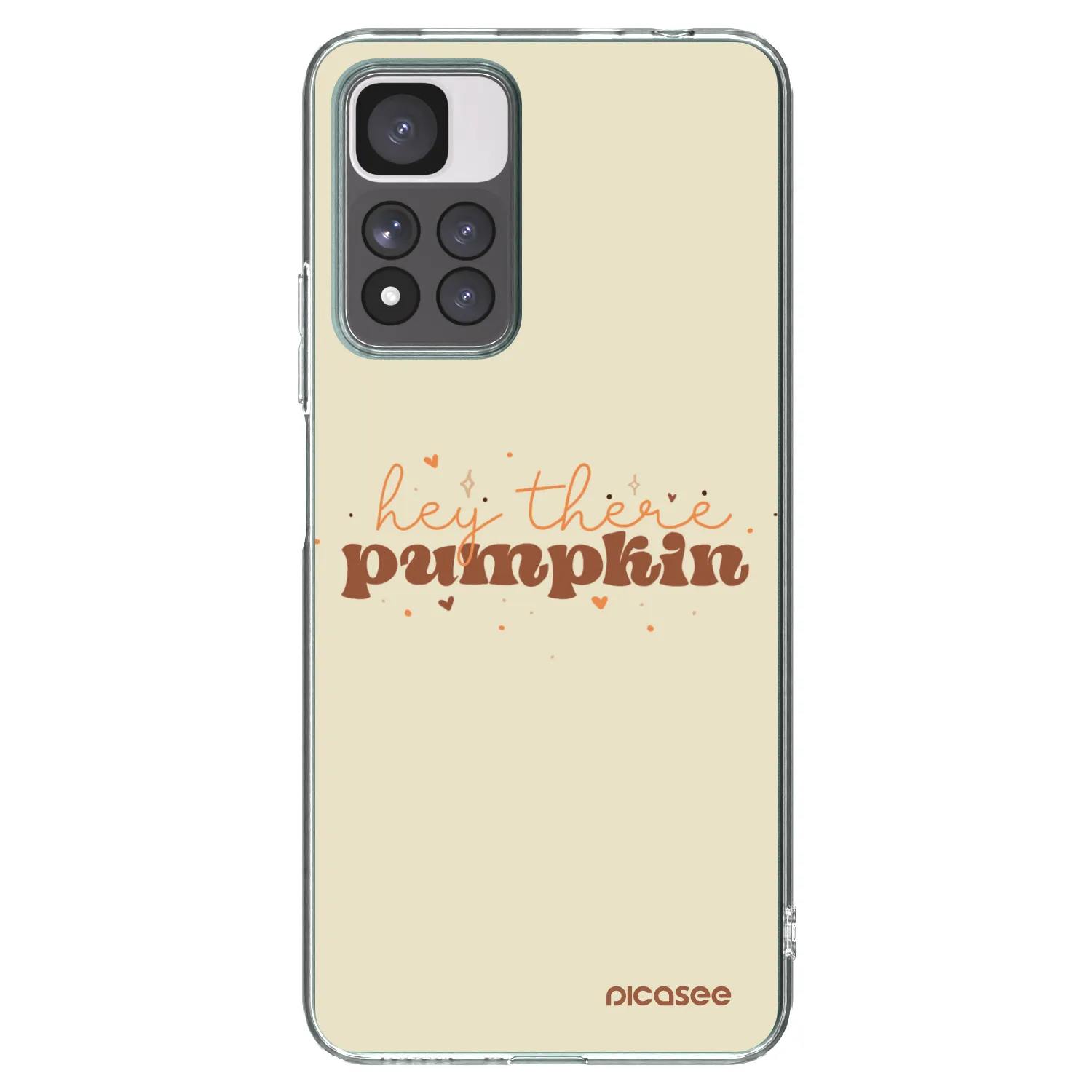 Picasee silikonska prozirna maskica za Xiaomi Redmi Note 11 Pro+ 5G - Hey there pumpkin