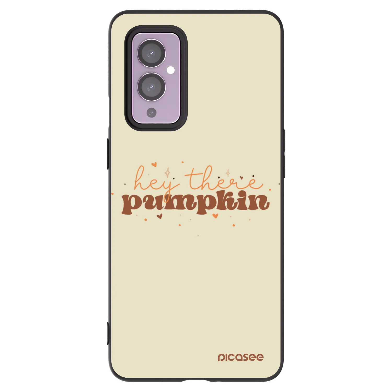 Picasee crna silikonska maskica za OnePlus 9 - Hey there pumpkin
