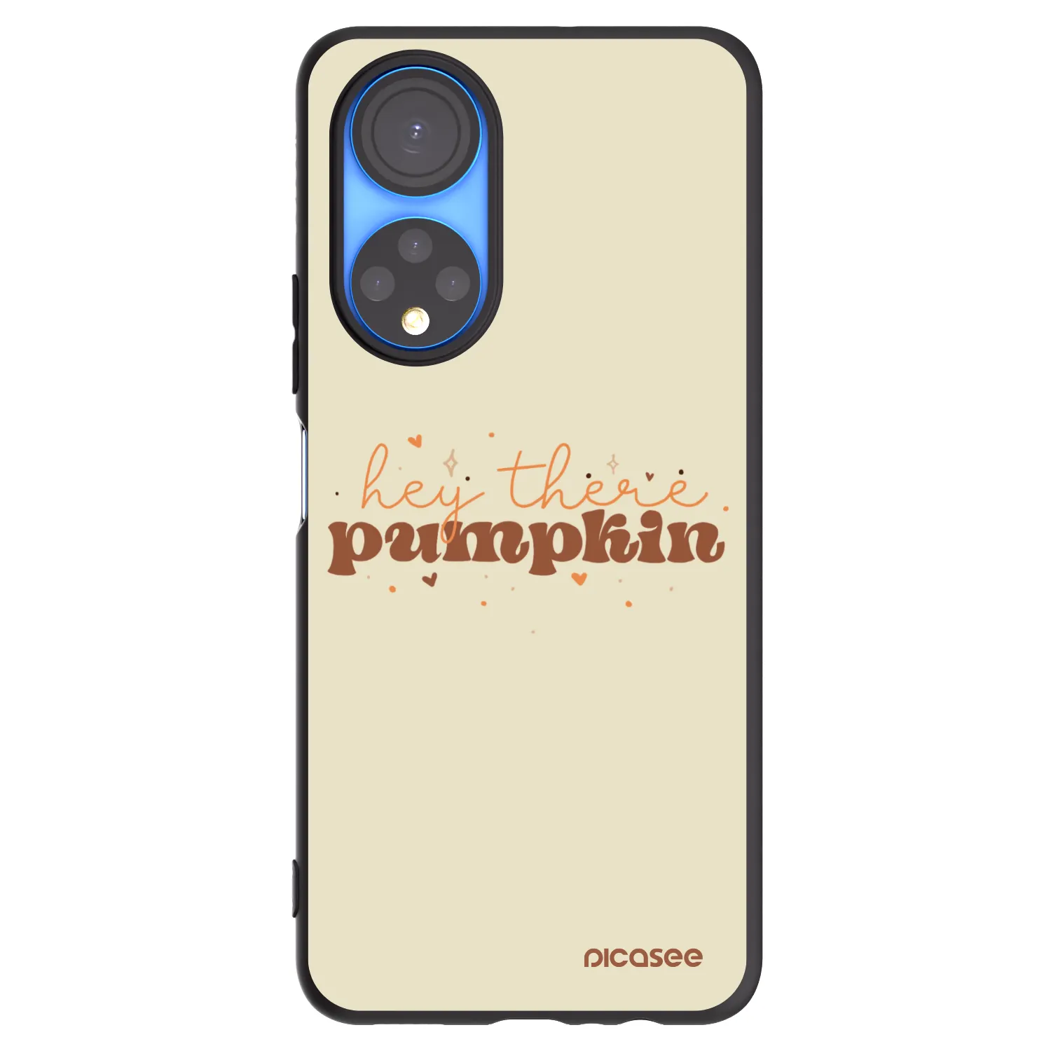 Picasee crna silikonska maskica za Honor X7 - Hey there pumpkin