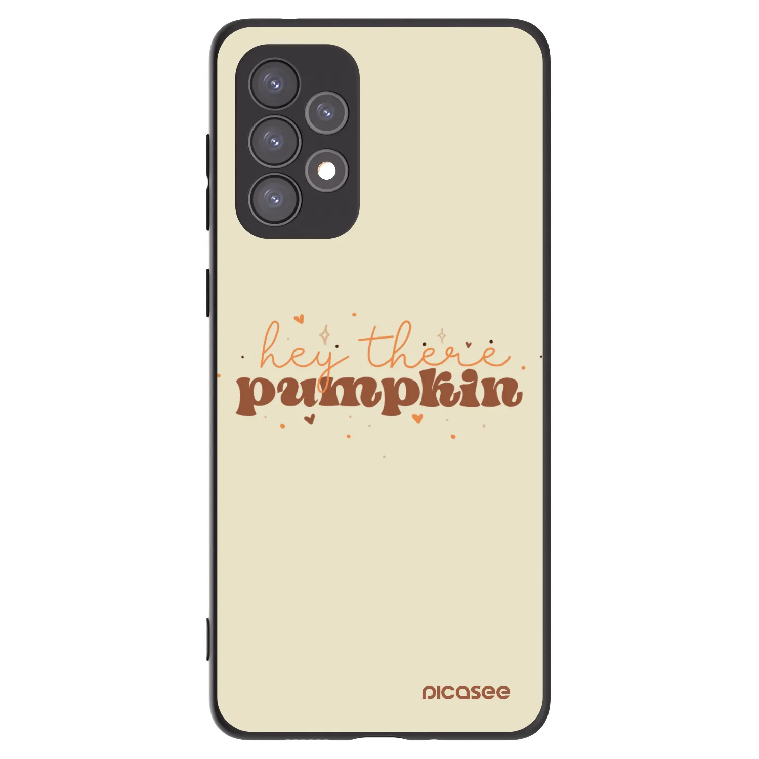 Picasee crna silikonska maskica za Samsung Galaxy A73 5G - Hey there pumpkin