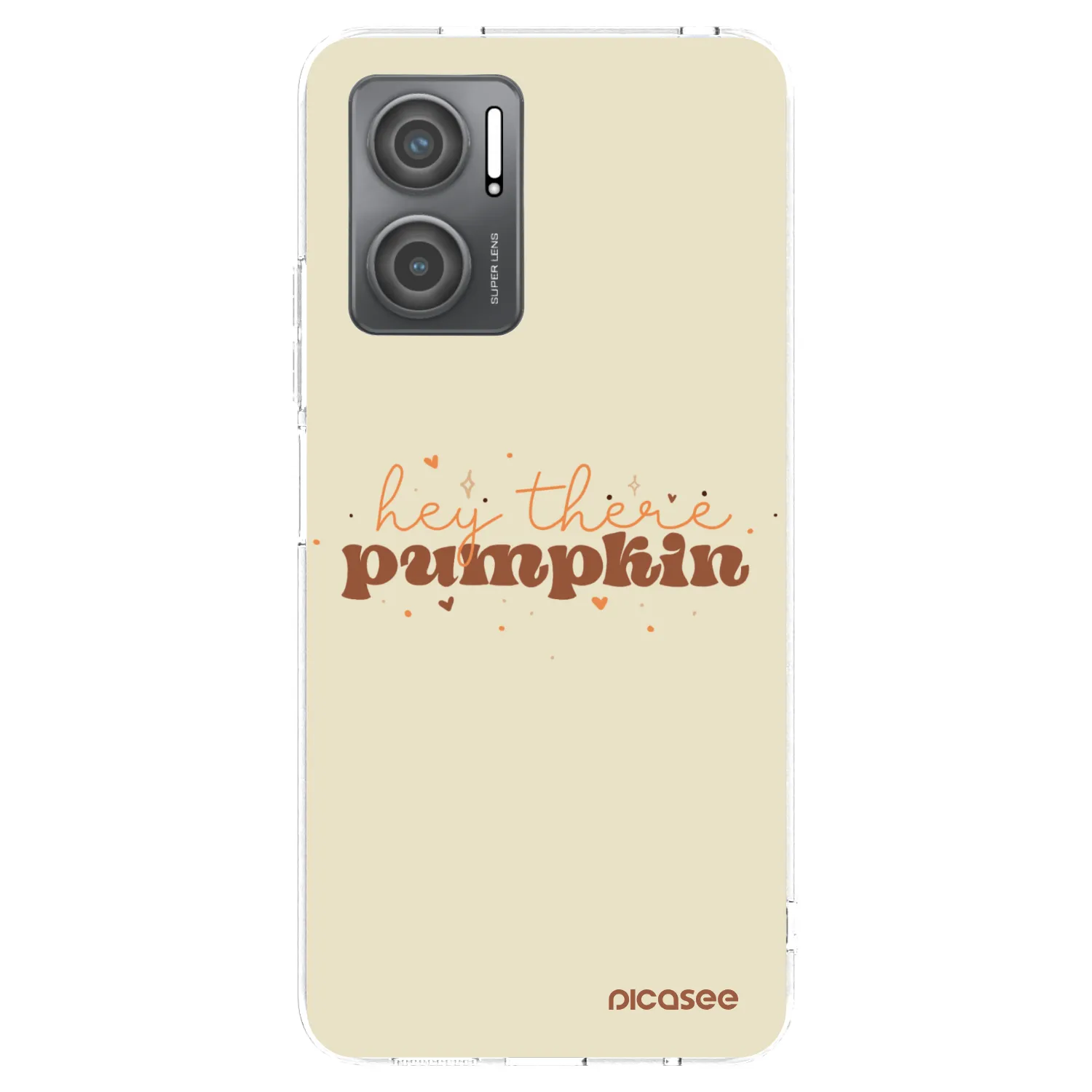 Picasee silikonska prozirna maskica za Xiaomi Redmi 10 5G - Hey there pumpkin