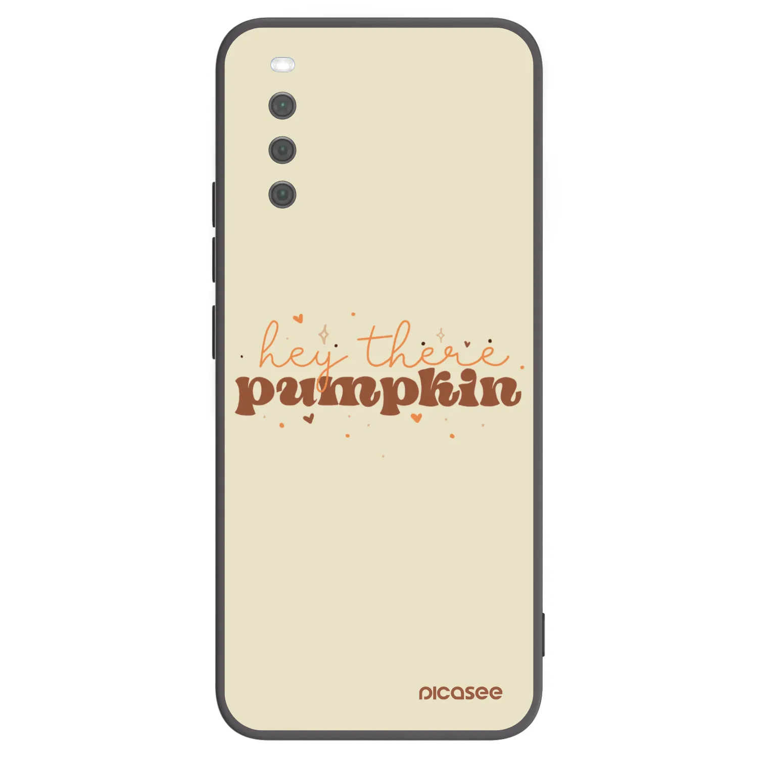 Picasee crna silikonska maskica za Sony Xperia 10 III - Hey there pumpkin