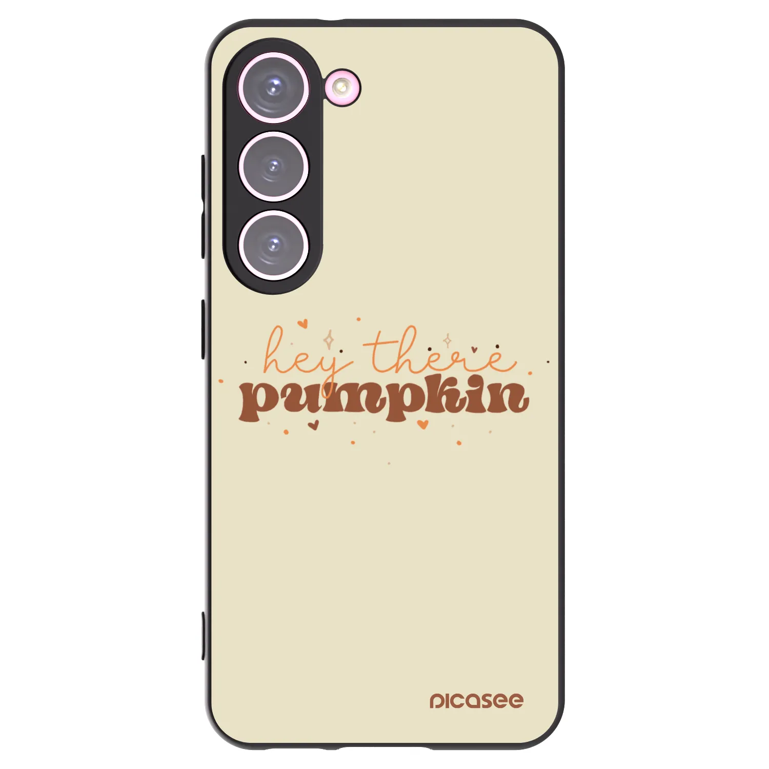 Picasee crna silikonska maskica za Samsung Galaxy S23 5G - Hey there pumpkin
