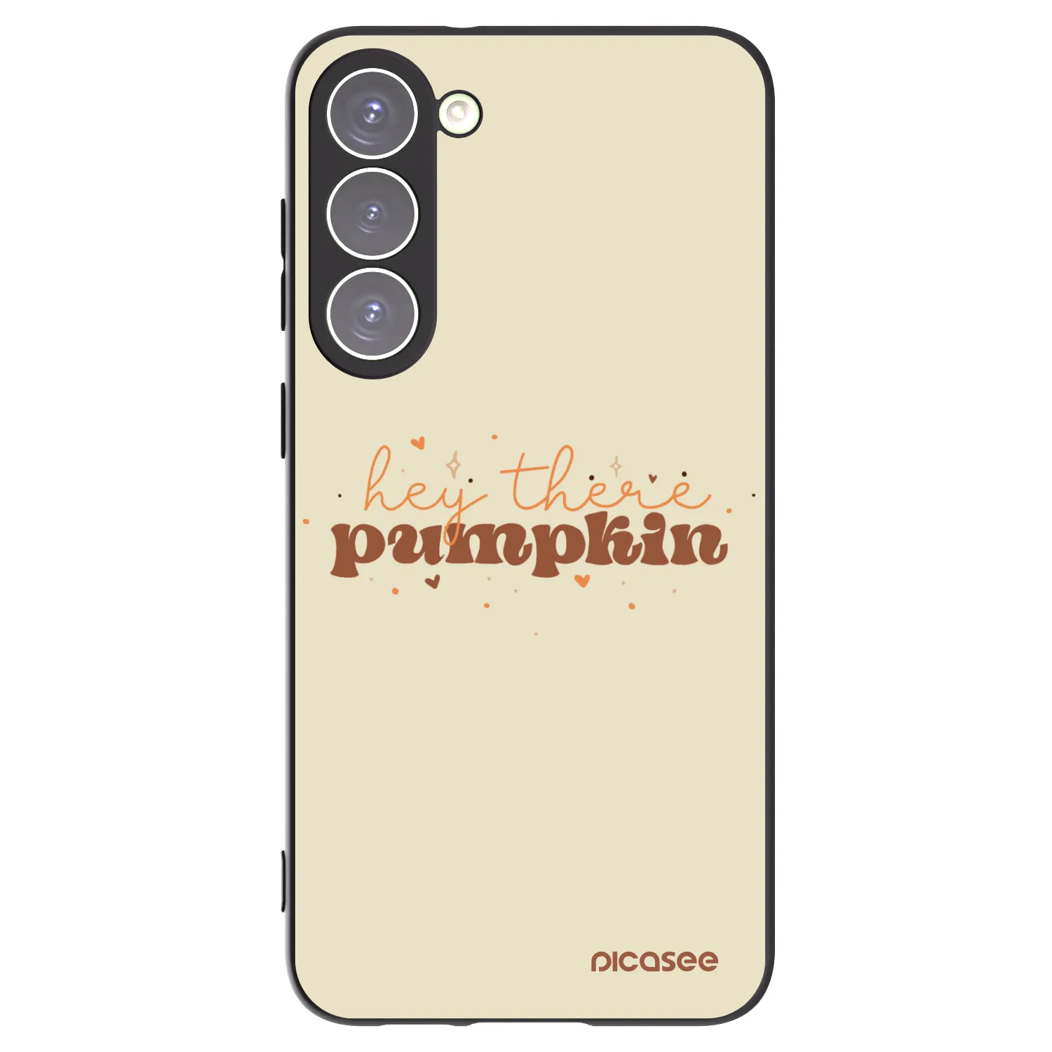 Picasee crna silikonska maskica za Samsung Galaxy S23+ 5G - Hey there pumpkin