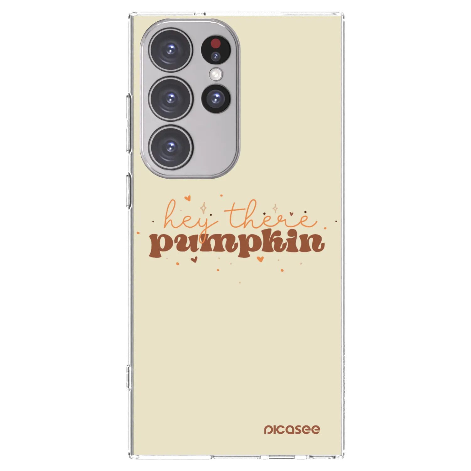 Picasee silikonska prozirna maskica za Samsung Galaxy S23 Ultra 5G - Hey there pumpkin