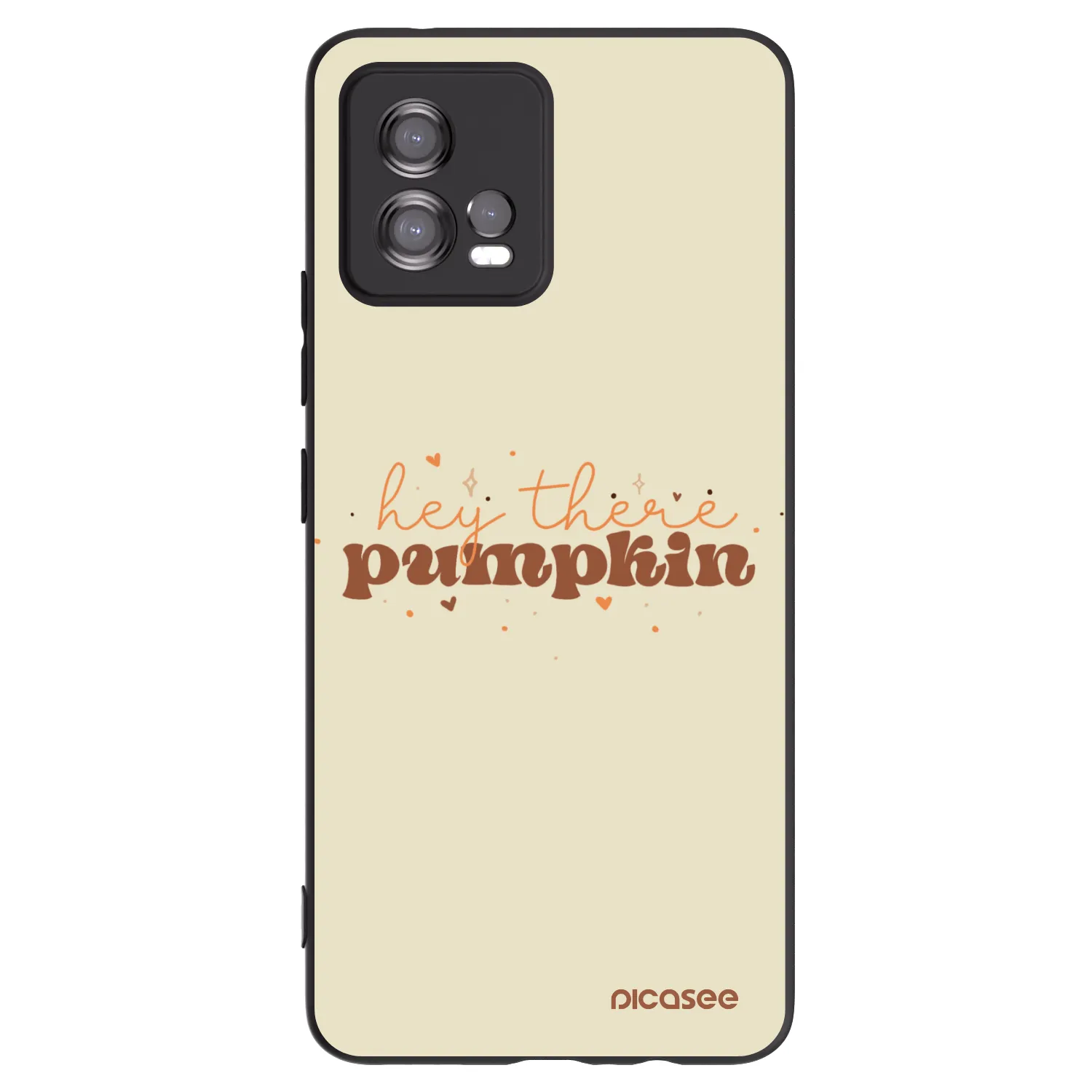 Picasee crna silikonska maskica za Motorola Moto G72 - Hey there pumpkin