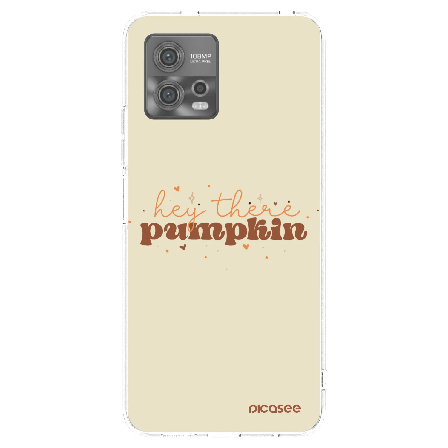 Picasee silikonska prozirna maskica za Motorola Moto G72 - Hey there pumpkin