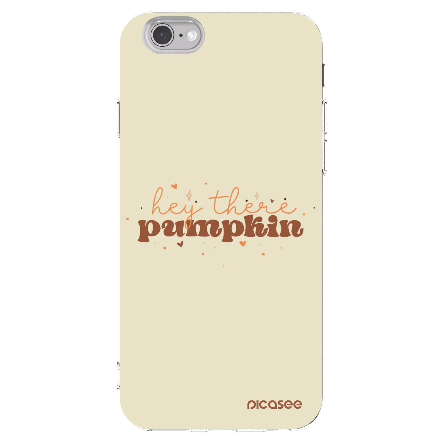Picasee silikonska prozirna maskica za Apple iPhone 6/6S - Hey there pumpkin