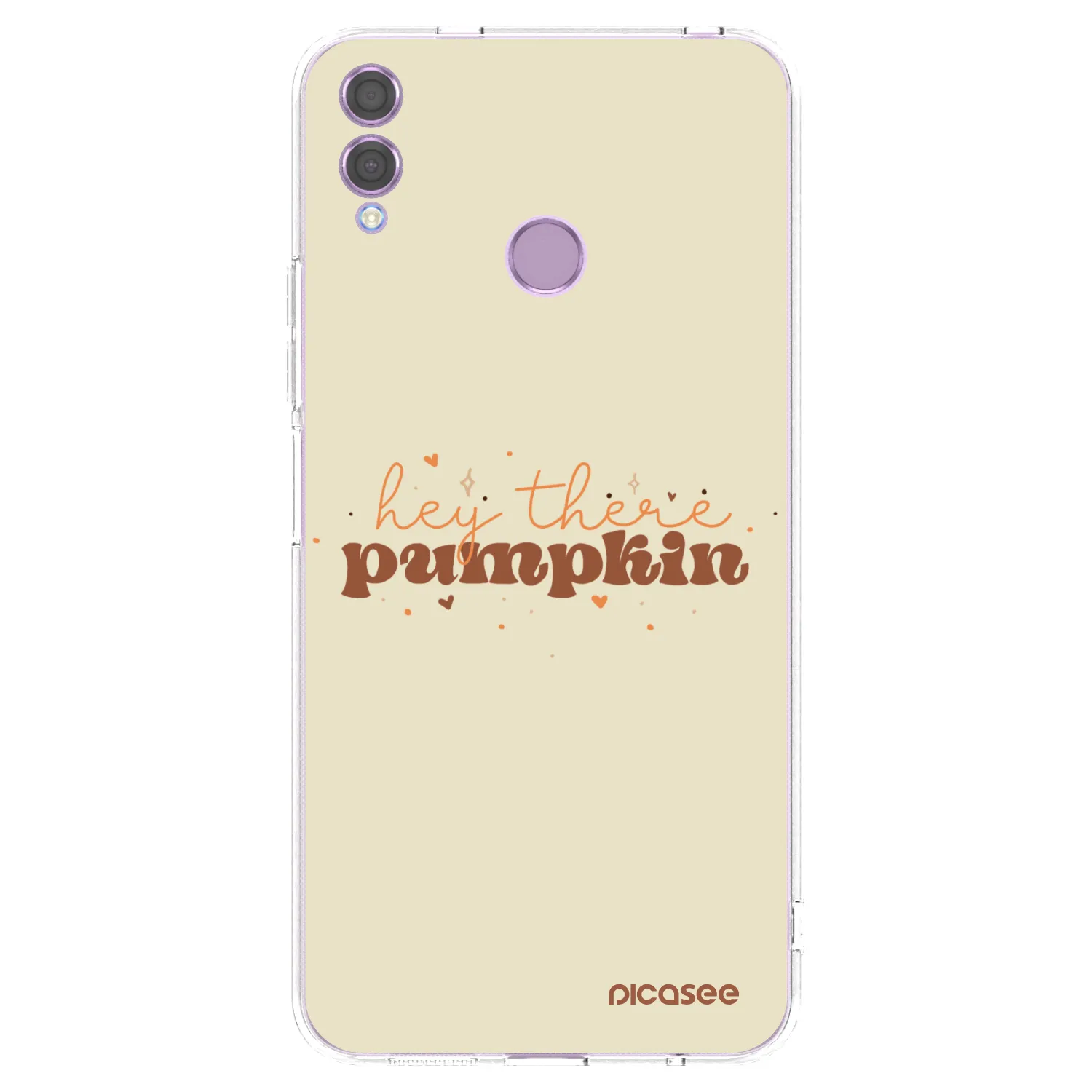 Picasee silikonska prozirna maskica za Honor 8X - Hey there pumpkin