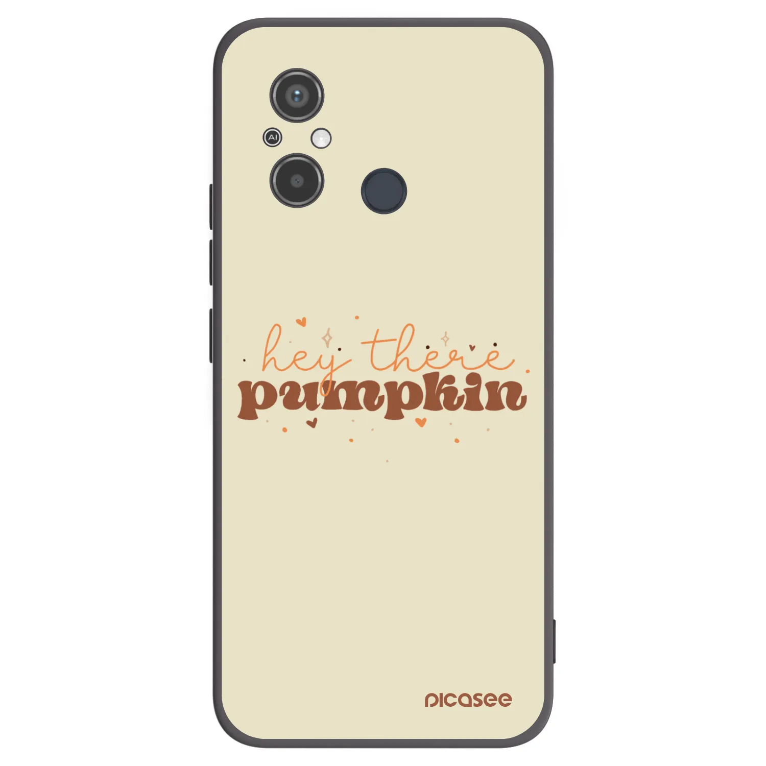 Picasee crna silikonska maskica za Xiaomi Redmi 12C - Hey there pumpkin