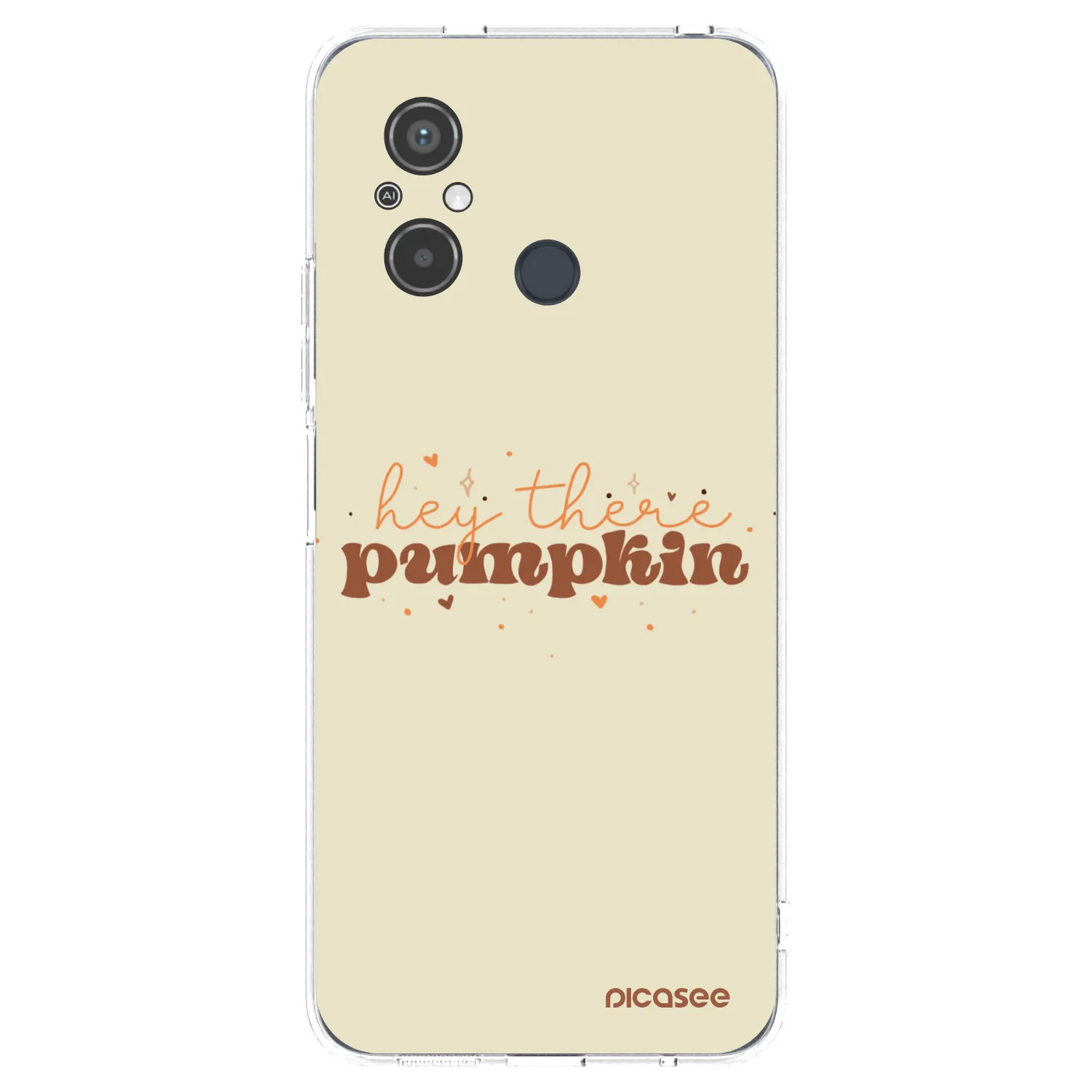 Picasee silikonska prozirna maskica za Xiaomi Redmi 12C - Hey there pumpkin