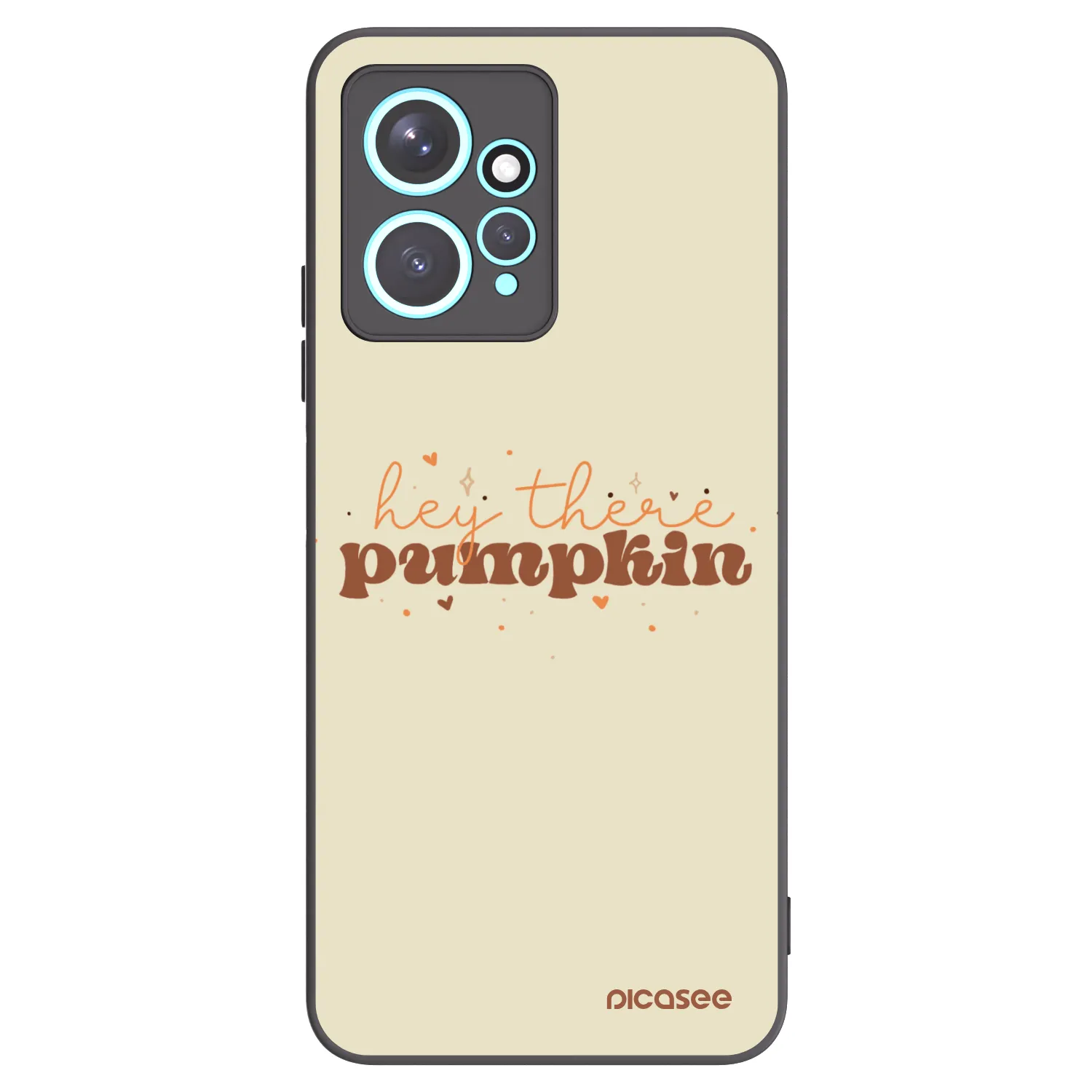 Picasee crna silikonska maskica za Xiaomi Redmi Note 12 4G - Hey there pumpkin