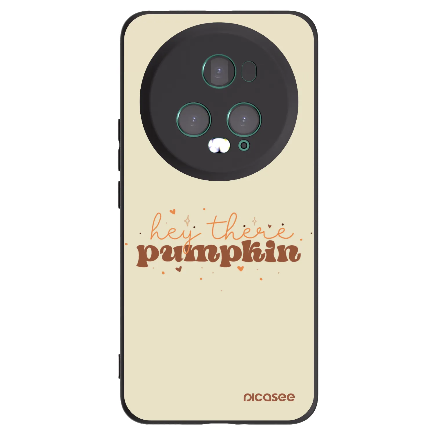 Picasee crna silikonska maskica za Honor Magic5 Pro - Hey there pumpkin