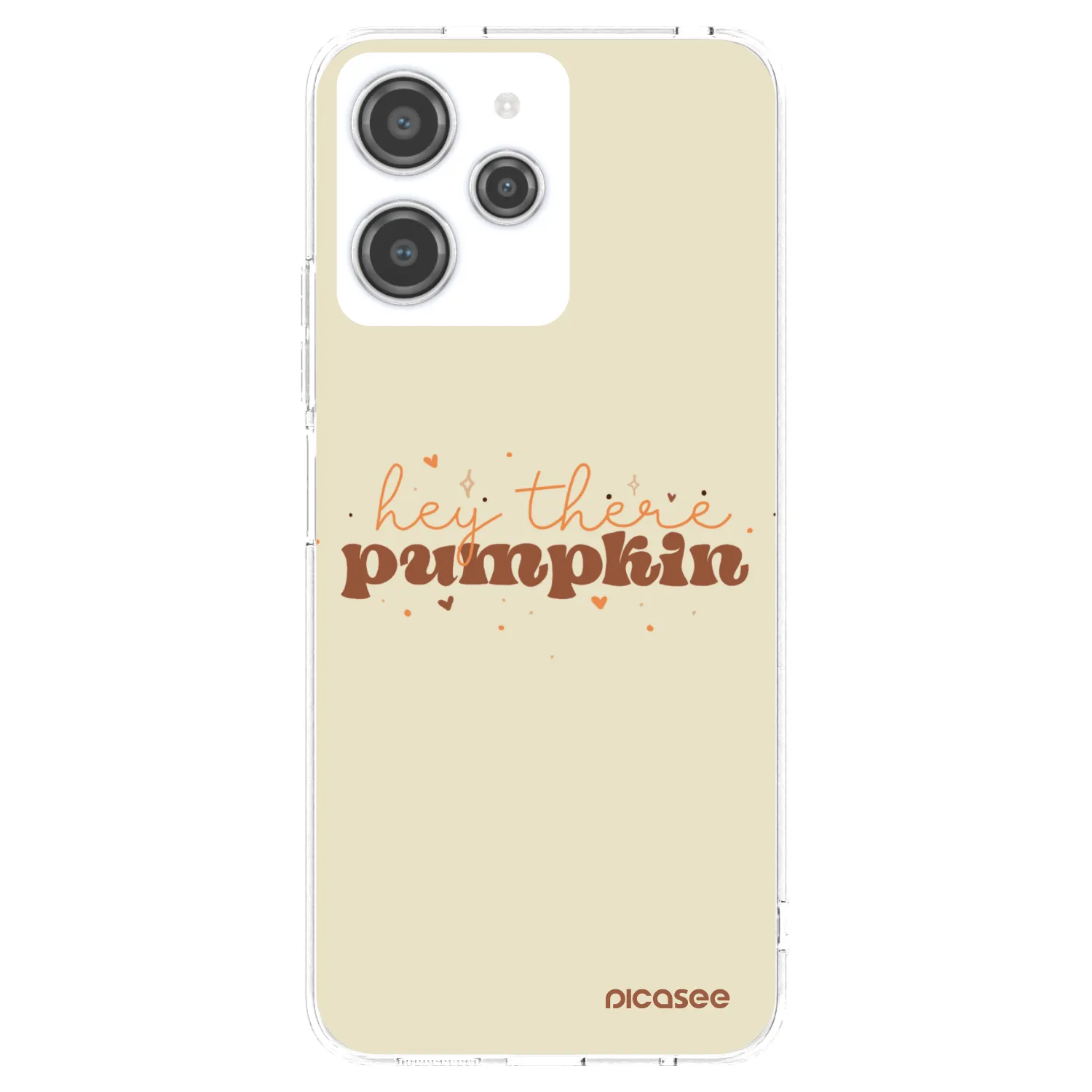 Picasee silikonska prozirna maskica za Xiaomi Redmi 12 4G - Hey there pumpkin