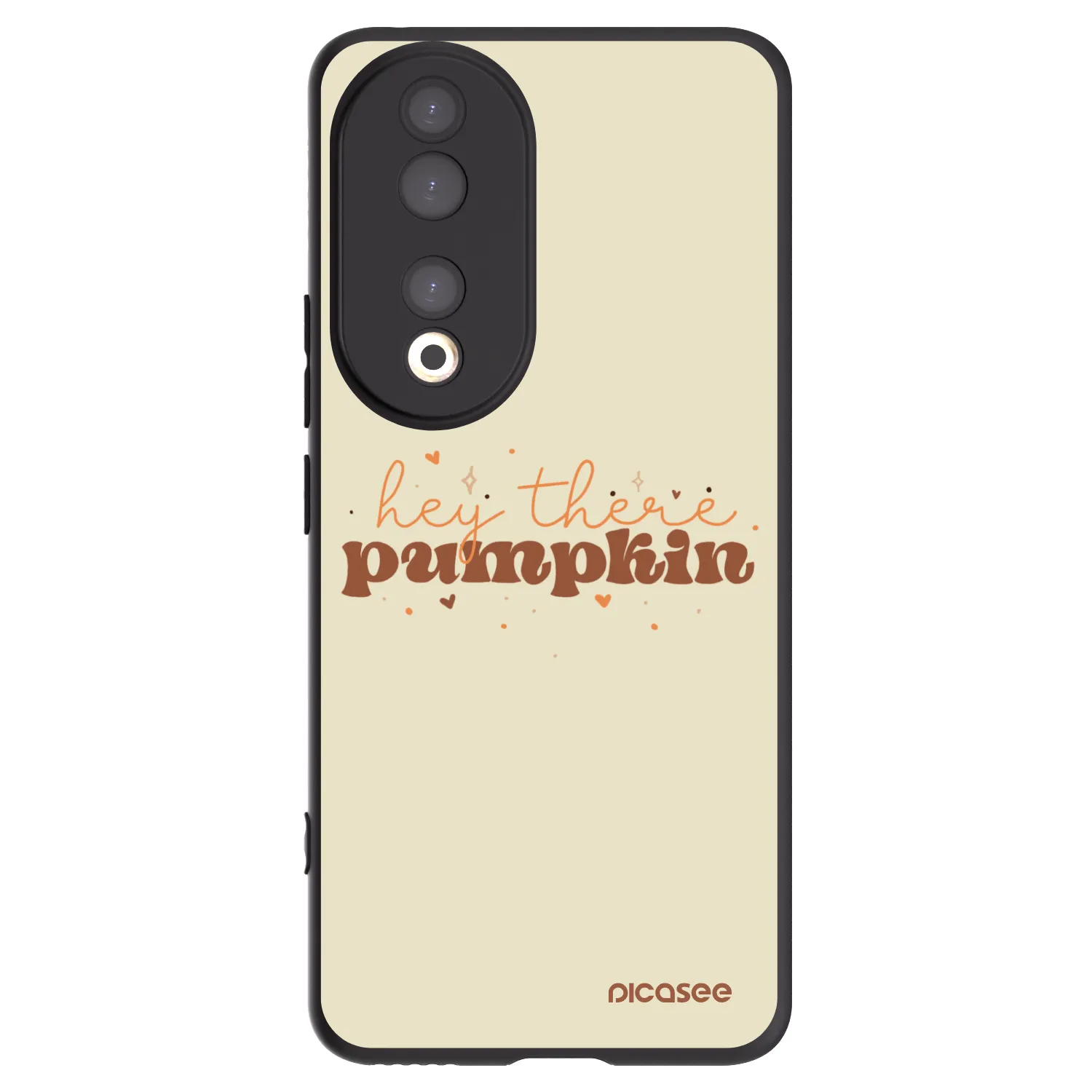 Picasee crna silikonska maskica za Honor 90 5G - Hey there pumpkin