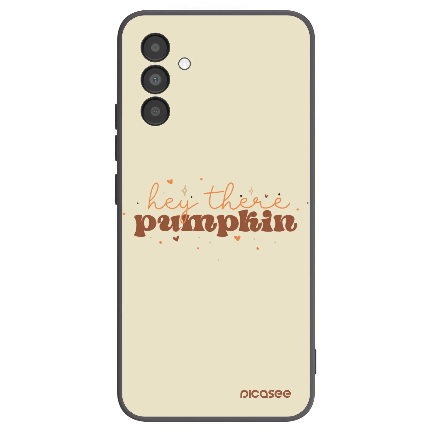 Picasee crna silikonska maskica za Samsung Galaxy A04s A047F - Hey there pumpkin