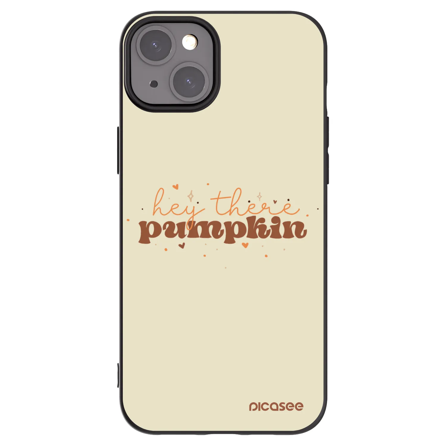 Picasee crna silikonska maskica za Apple iPhone 15 Plus - Hey there pumpkin
