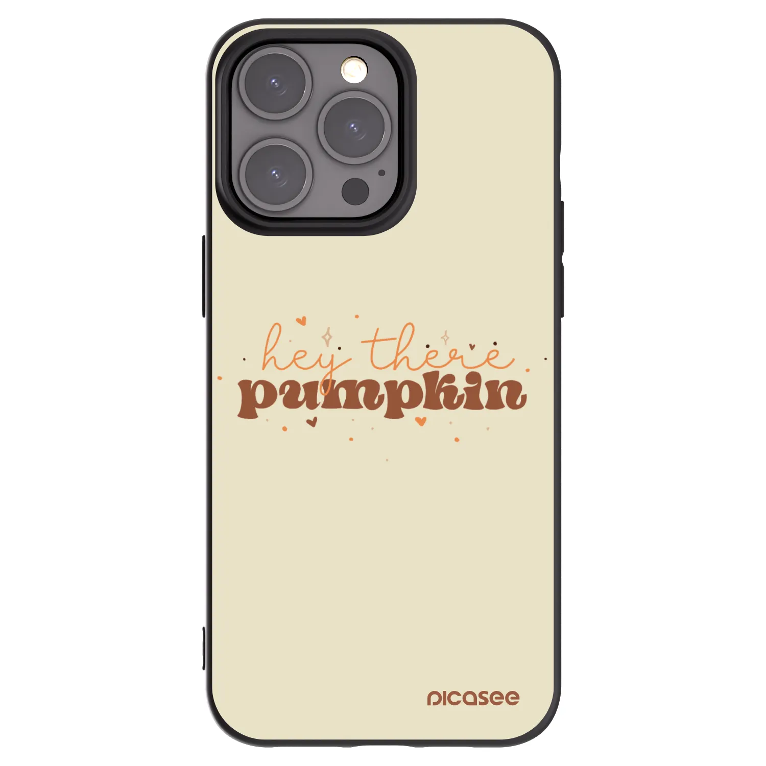 Picasee crna silikonska maskica za Apple iPhone 15 Pro Max - Hey there pumpkin