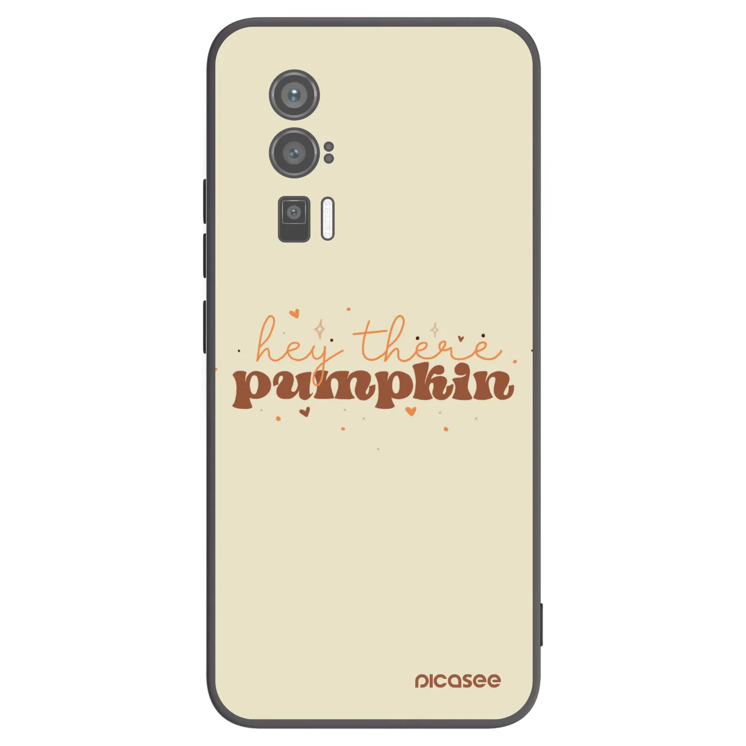 Picasee crna silikonska maskica za Xiaomi Poco F5 Pro 5G - Hey there pumpkin