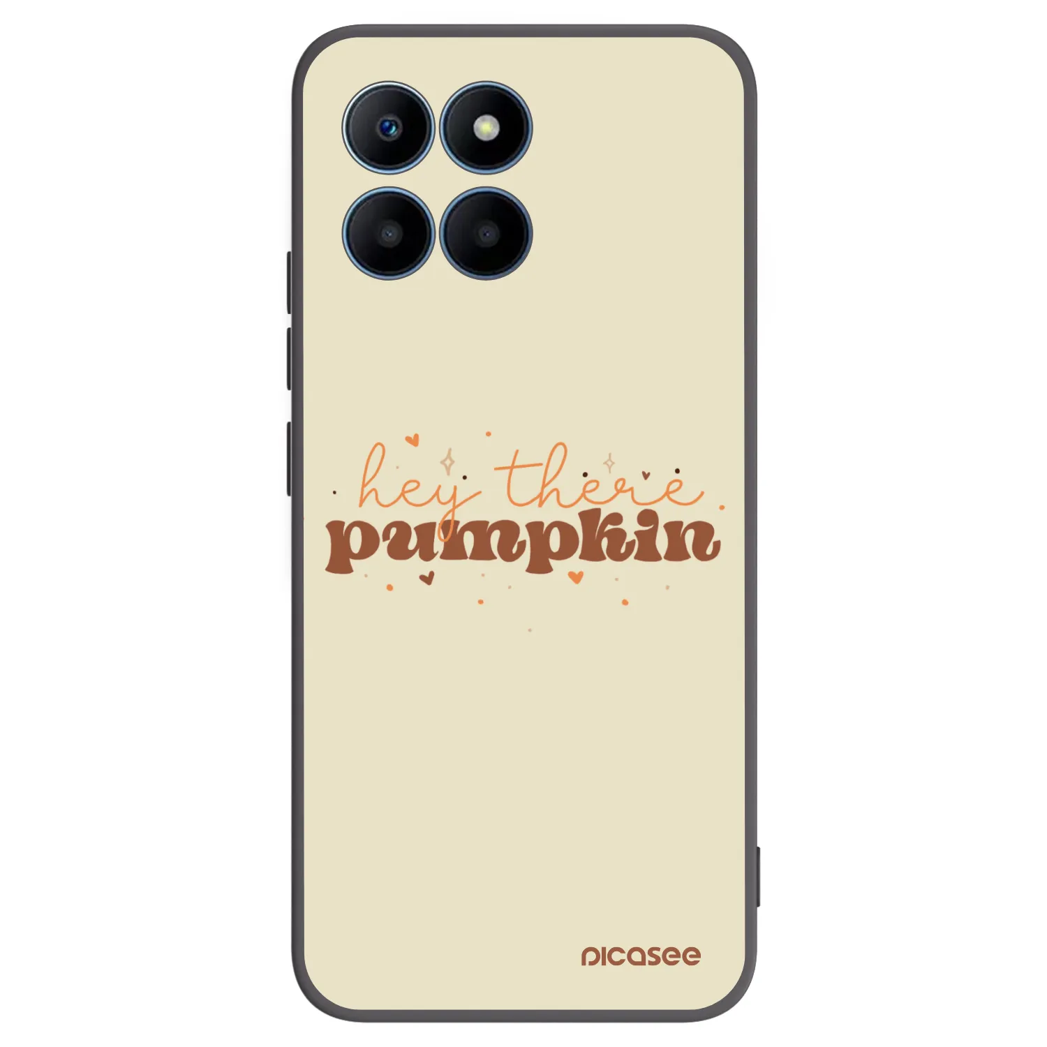 Picasee crna silikonska maskica za Honor 70 Lite - Hey there pumpkin