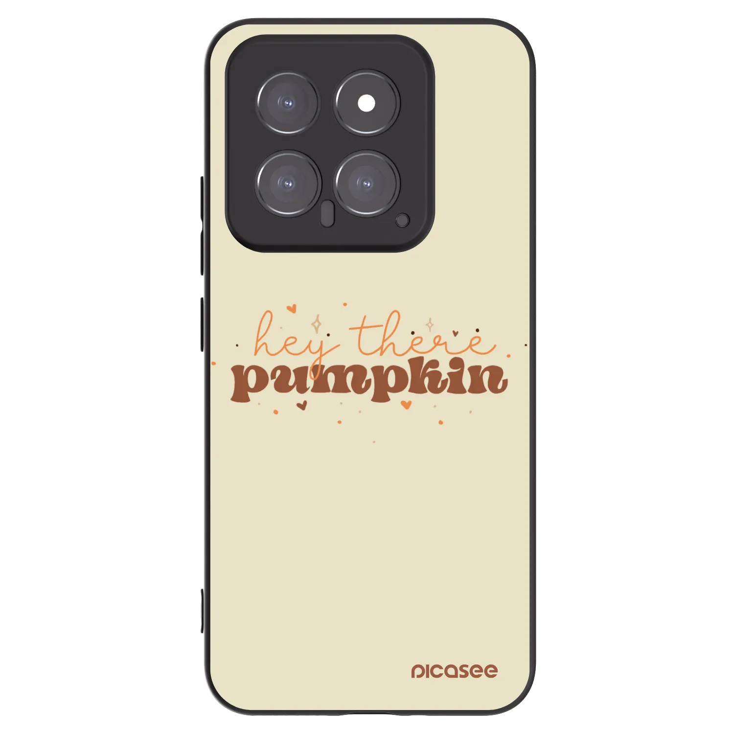 Picasee crna silikonska maskica za Xiaomi 14 - Hey there pumpkin