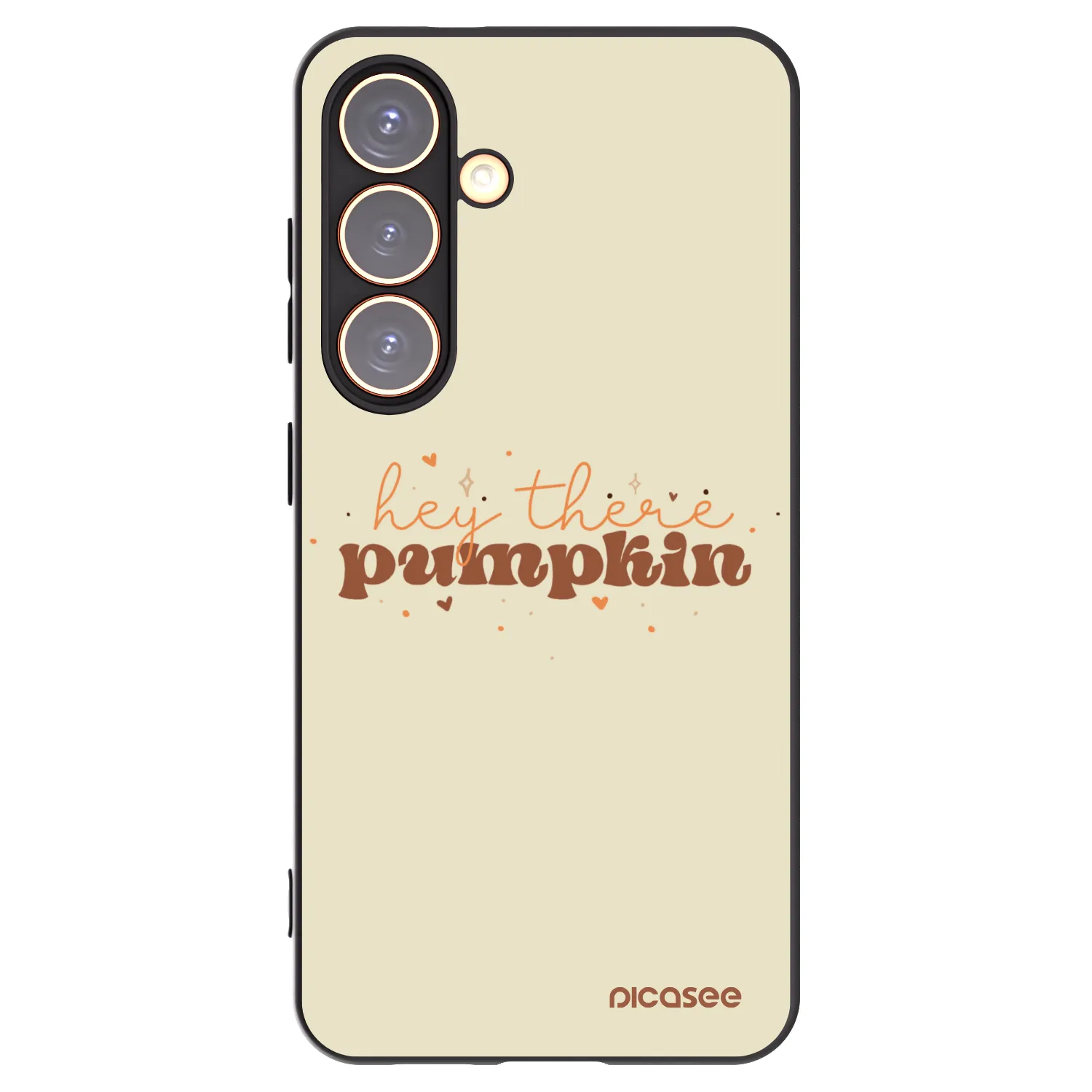 Picasee crna silikonska maskica za Samsung Galaxy S24 S921B 5G - Hey there pumpkin