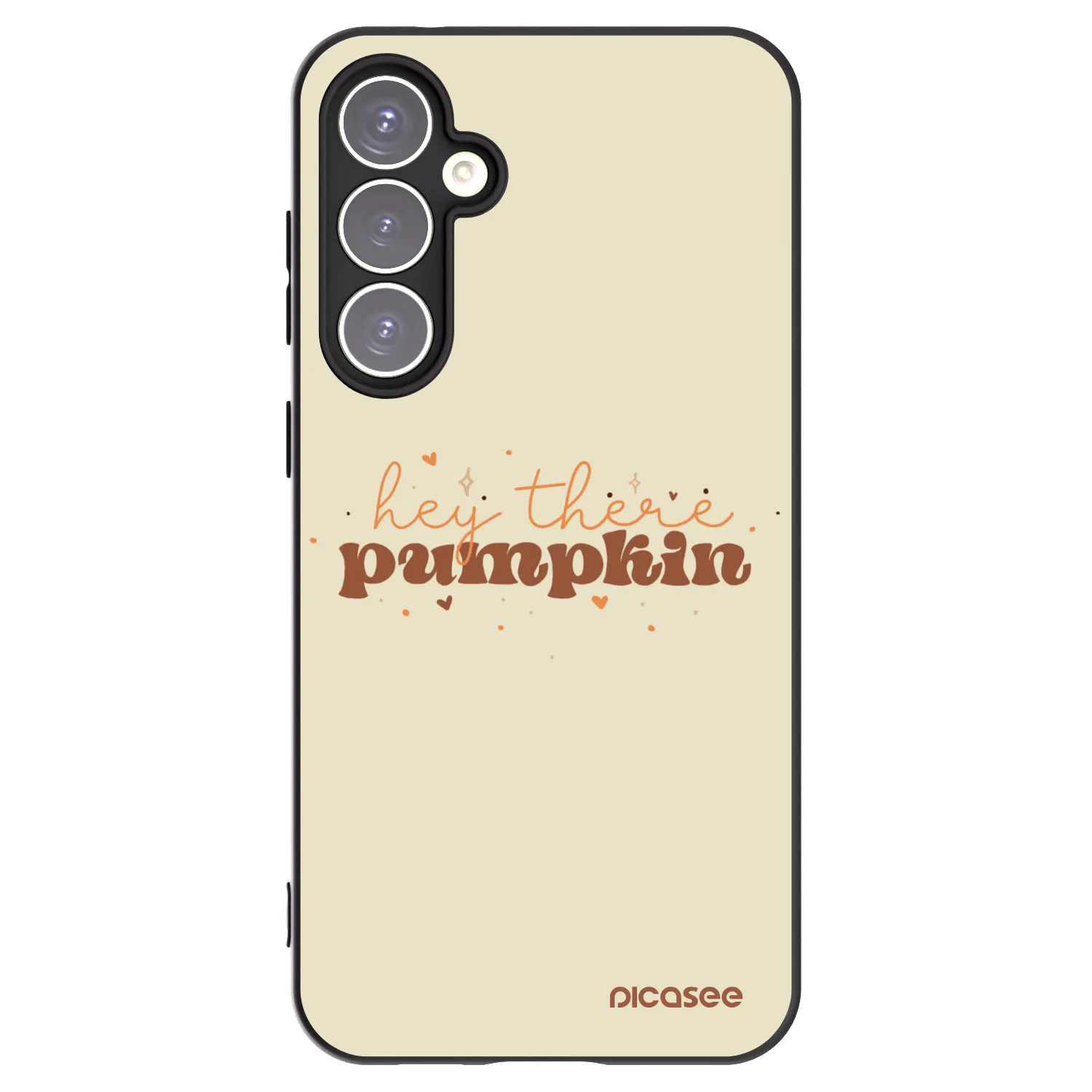 Picasee crna silikonska maskica za Samsung Galaxy S23 FE S711B - Hey there pumpkin