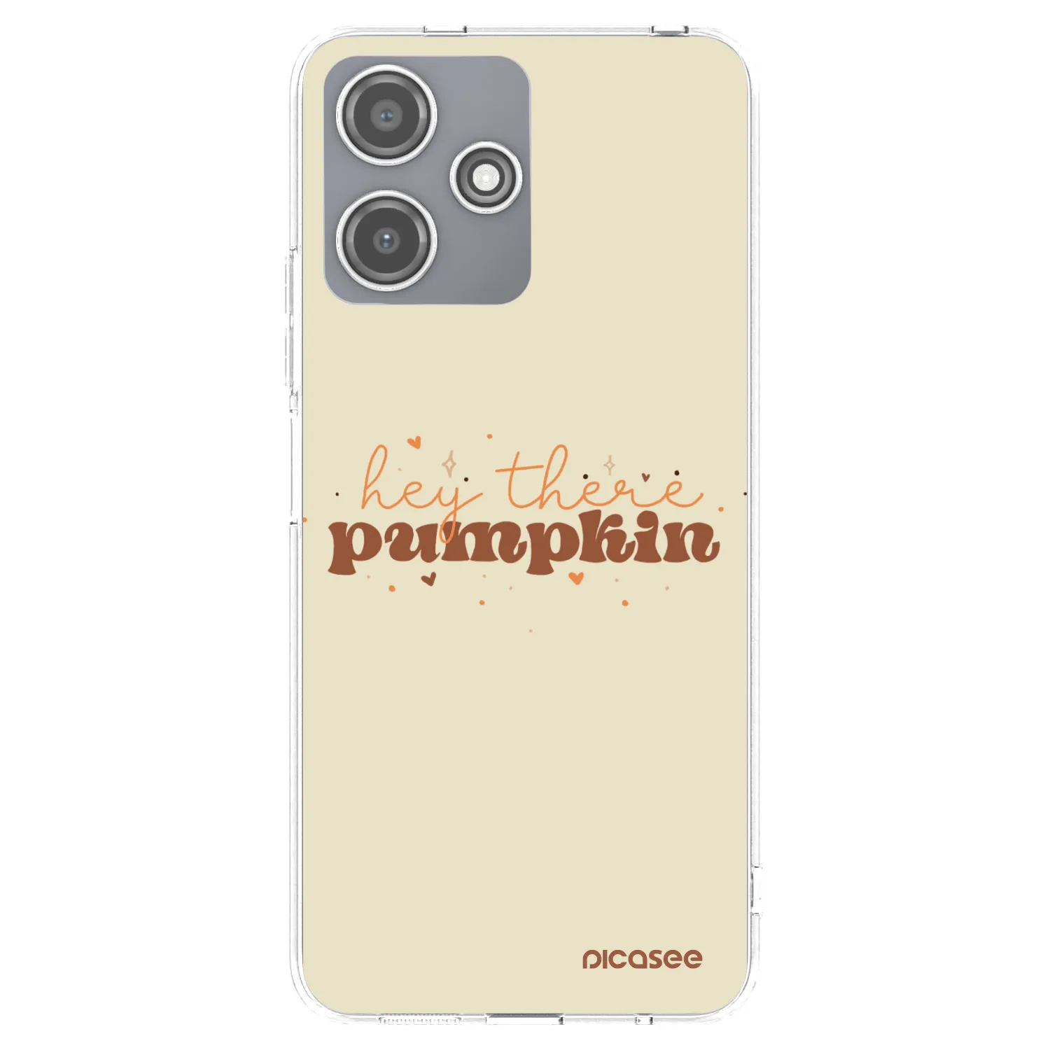 Picasee silikonska prozirna maskica za Xiaomi Redmi 12 5G - Hey there pumpkin