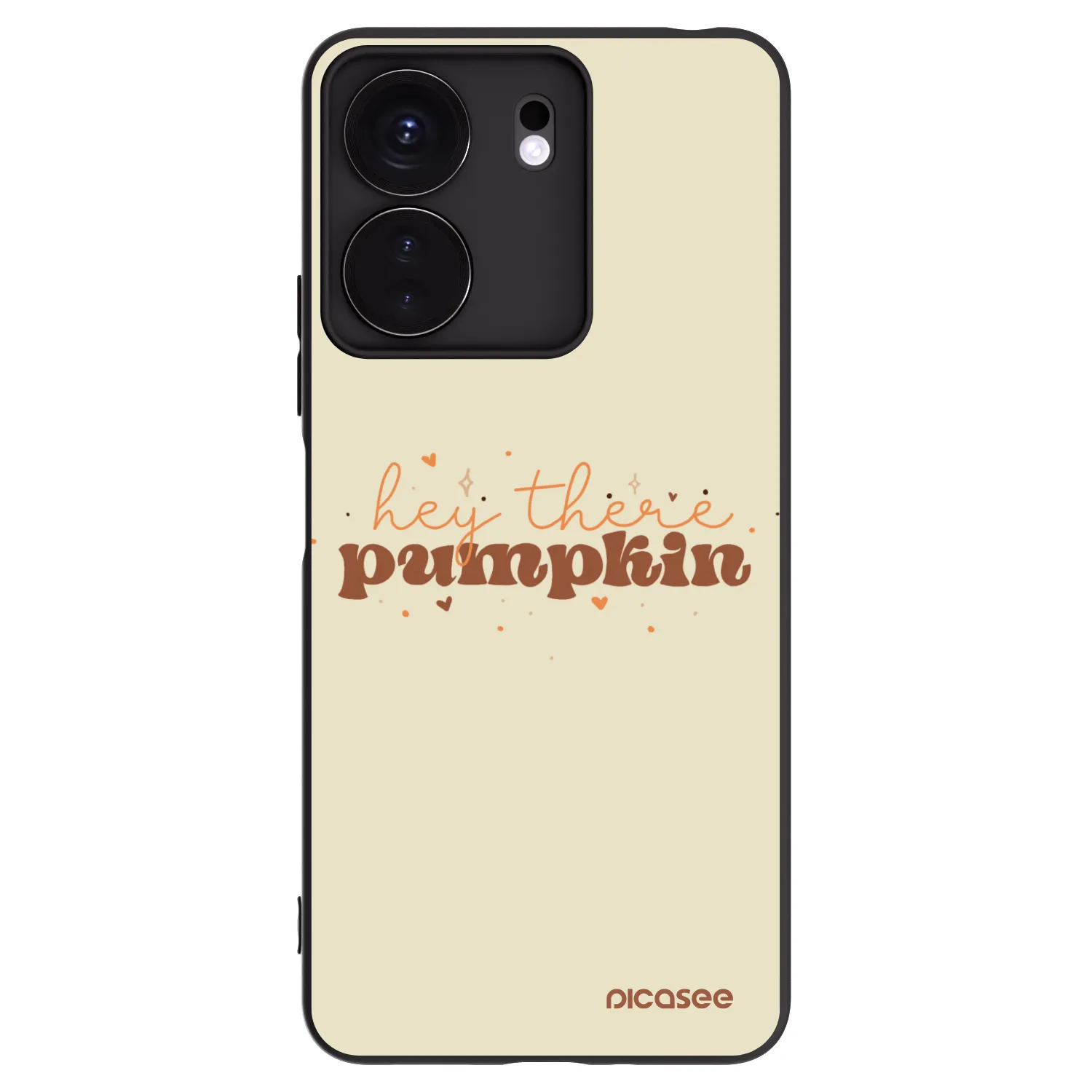 Picasee crna silikonska maskica za Xiaomi Redmi 13C 4G - Hey there pumpkin