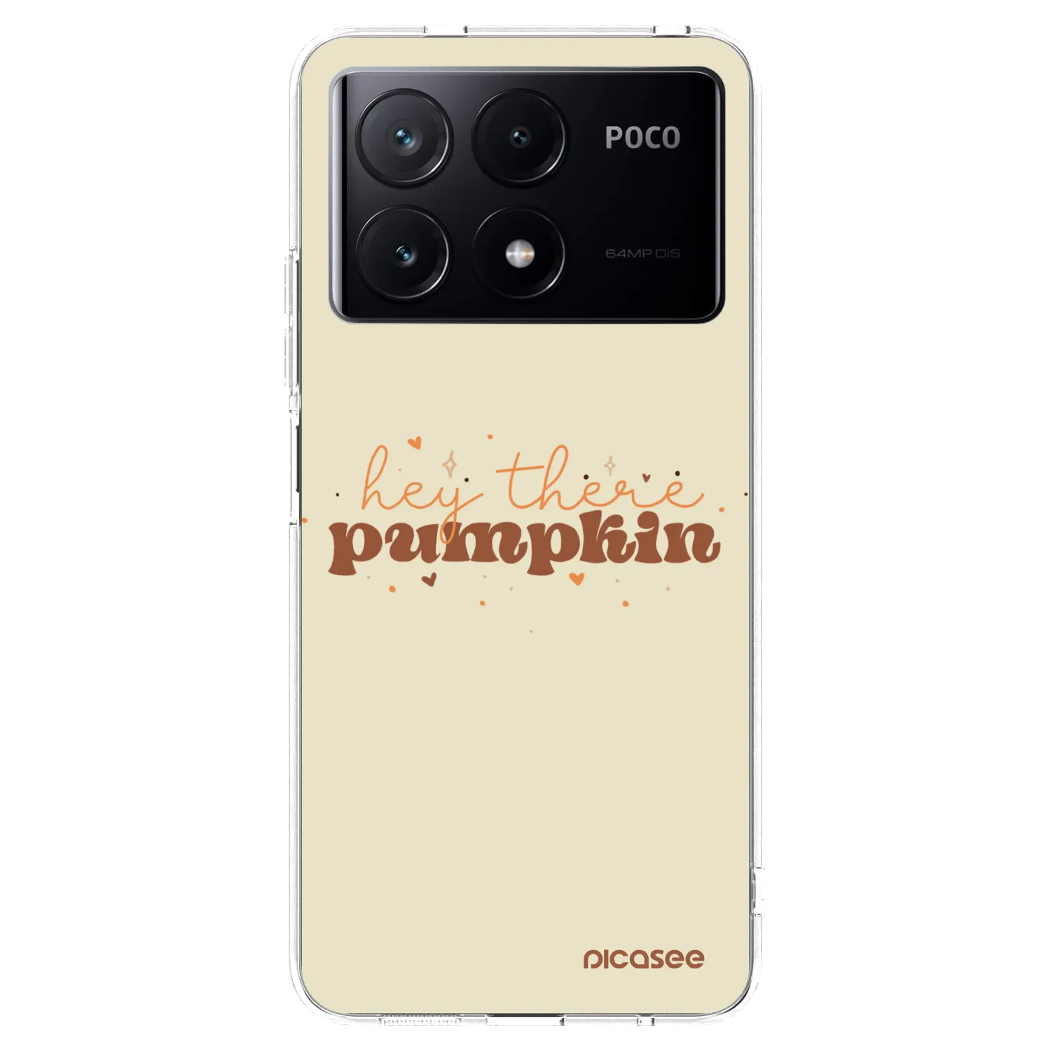 Picasee silikonska prozirna maskica za Xiaomi Poco X6 Pro - Hey there pumpkin