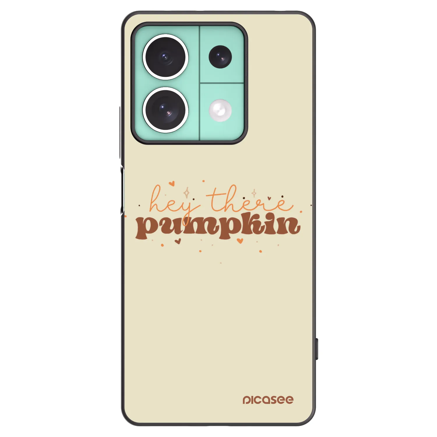 Picasee crna silikonska maskica za Xiaomi Redmi Note 13 5G - Hey there pumpkin