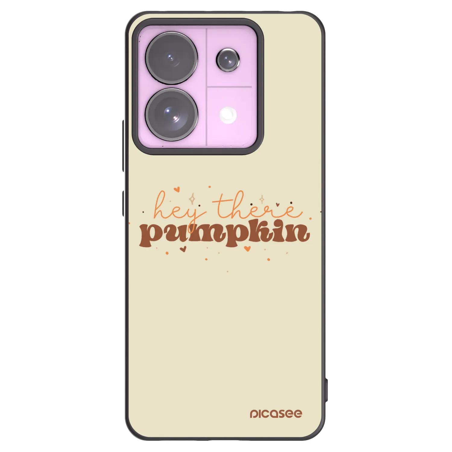 Picasee crna silikonska maskica za Xiaomi Redmi Note 13 Pro 5G - Hey there pumpkin