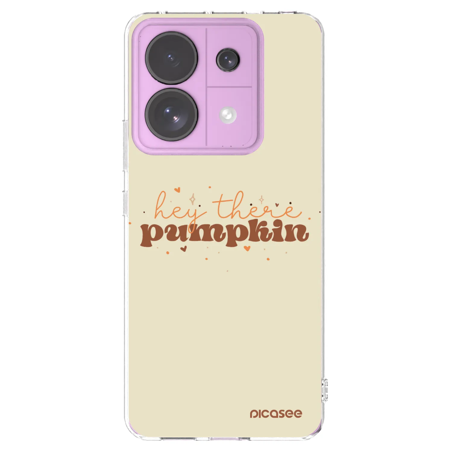 Picasee silikonska prozirna maskica za Xiaomi Redmi Note 13 Pro 5G - Hey there pumpkin