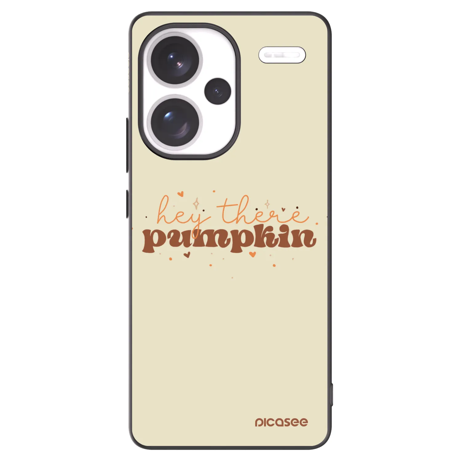 Picasee crna silikonska maskica za Xiaomi Redmi Note 13 Pro+ 5G - Hey there pumpkin