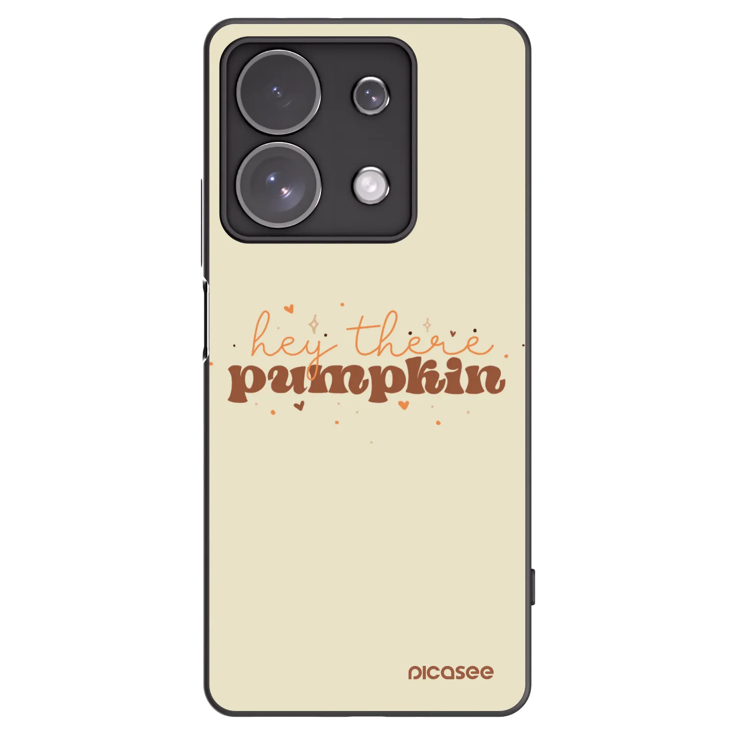 Picasee crna silikonska maskica za Xiaomi Redmi Note 13 Pro 4G - Hey there pumpkin