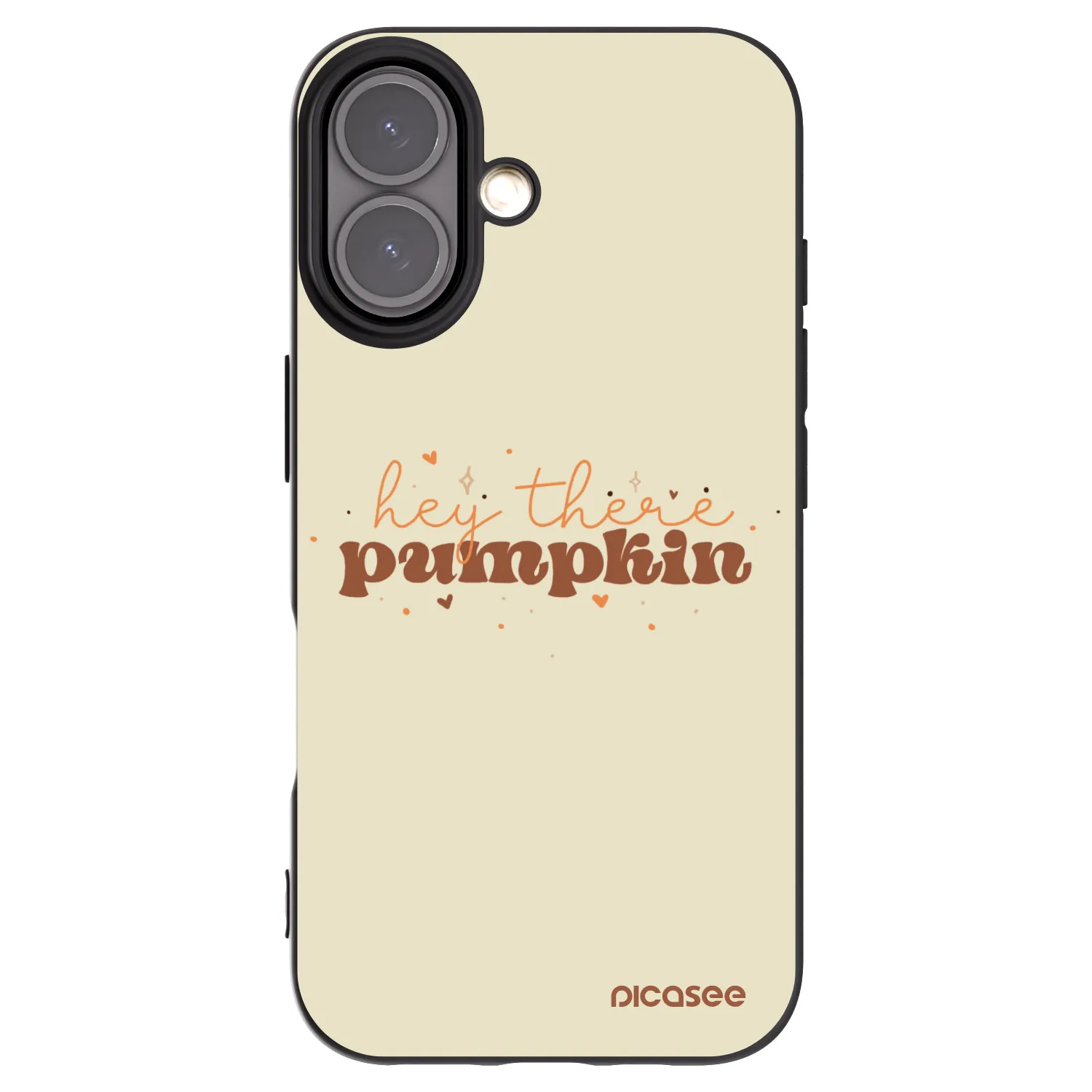 Picasee crna silikonska maskica za Apple iPhone 16 - Hey there pumpkin