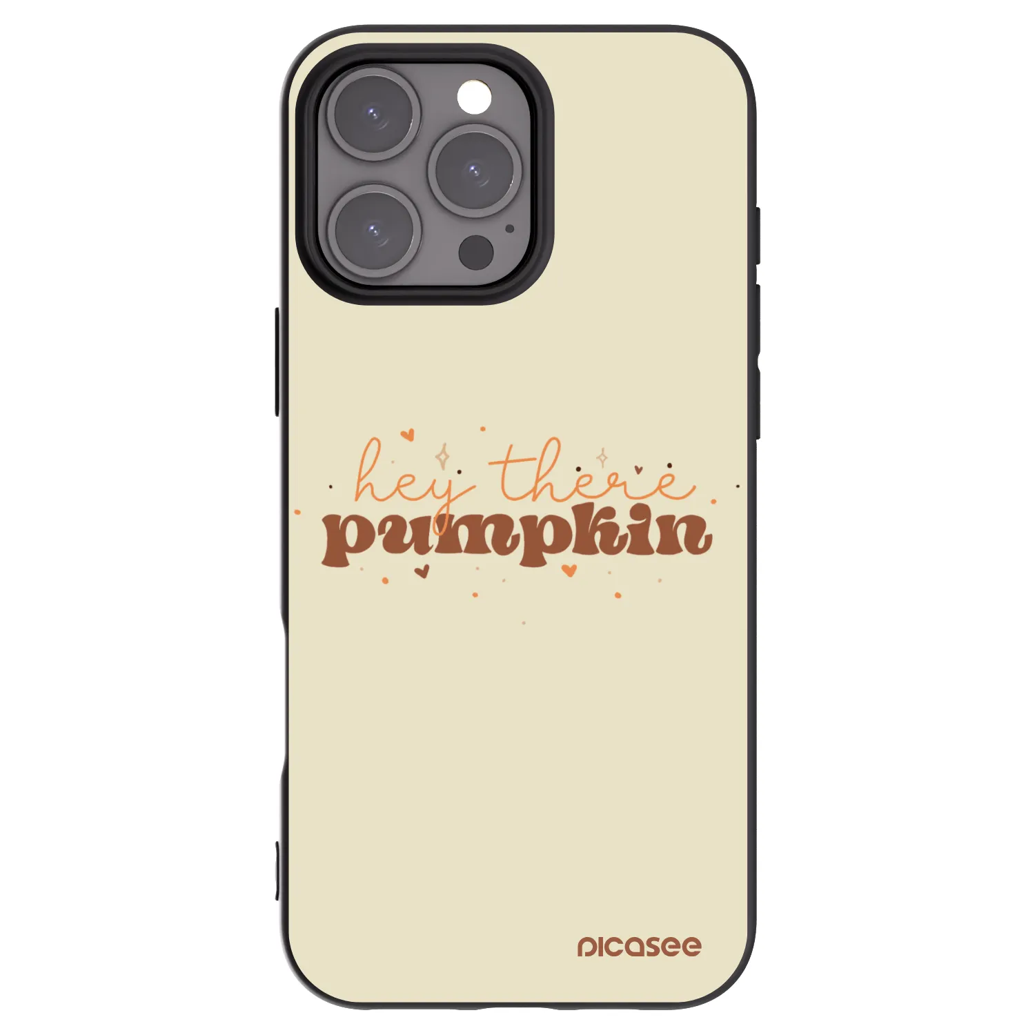 Picasee crna silikonska maskica za Apple iPhone 16 Pro Max - Hey there pumpkin