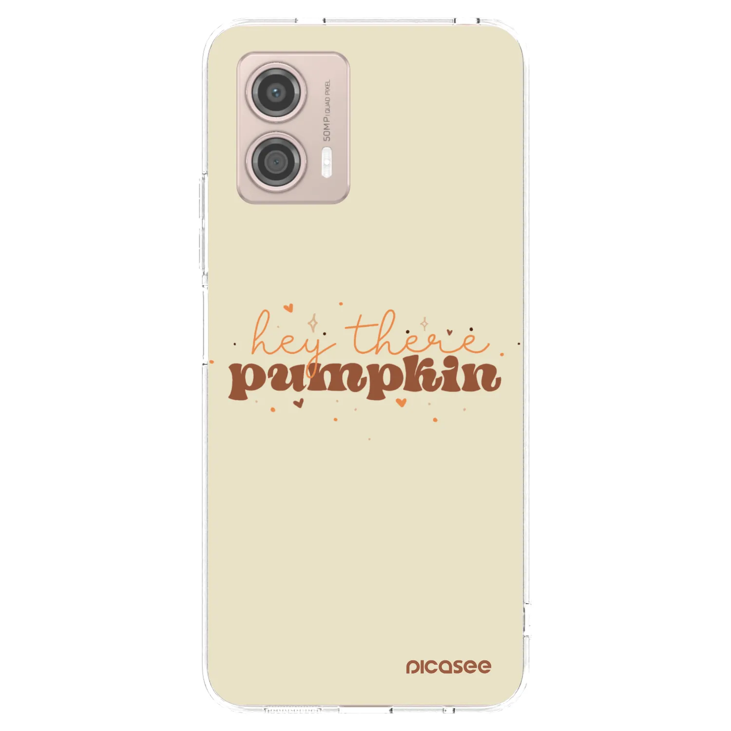 Picasee silikonska prozirna maskica za Motorola Moto G53 5G - Hey there pumpkin