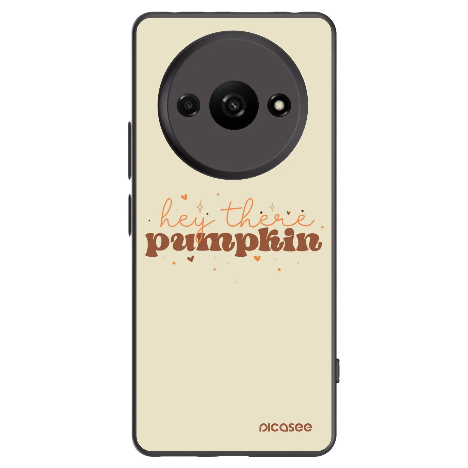 Picasee crna silikonska maskica za Xiaomi Redmi A3 - Hey there pumpkin