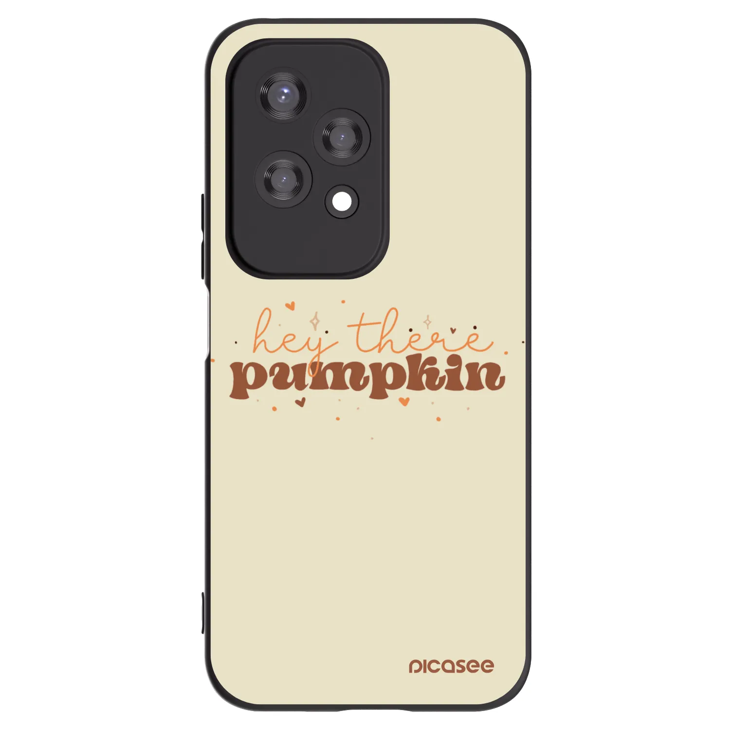 Picasee crna silikonska maskica za Honor 200 Lite - Hey there pumpkin