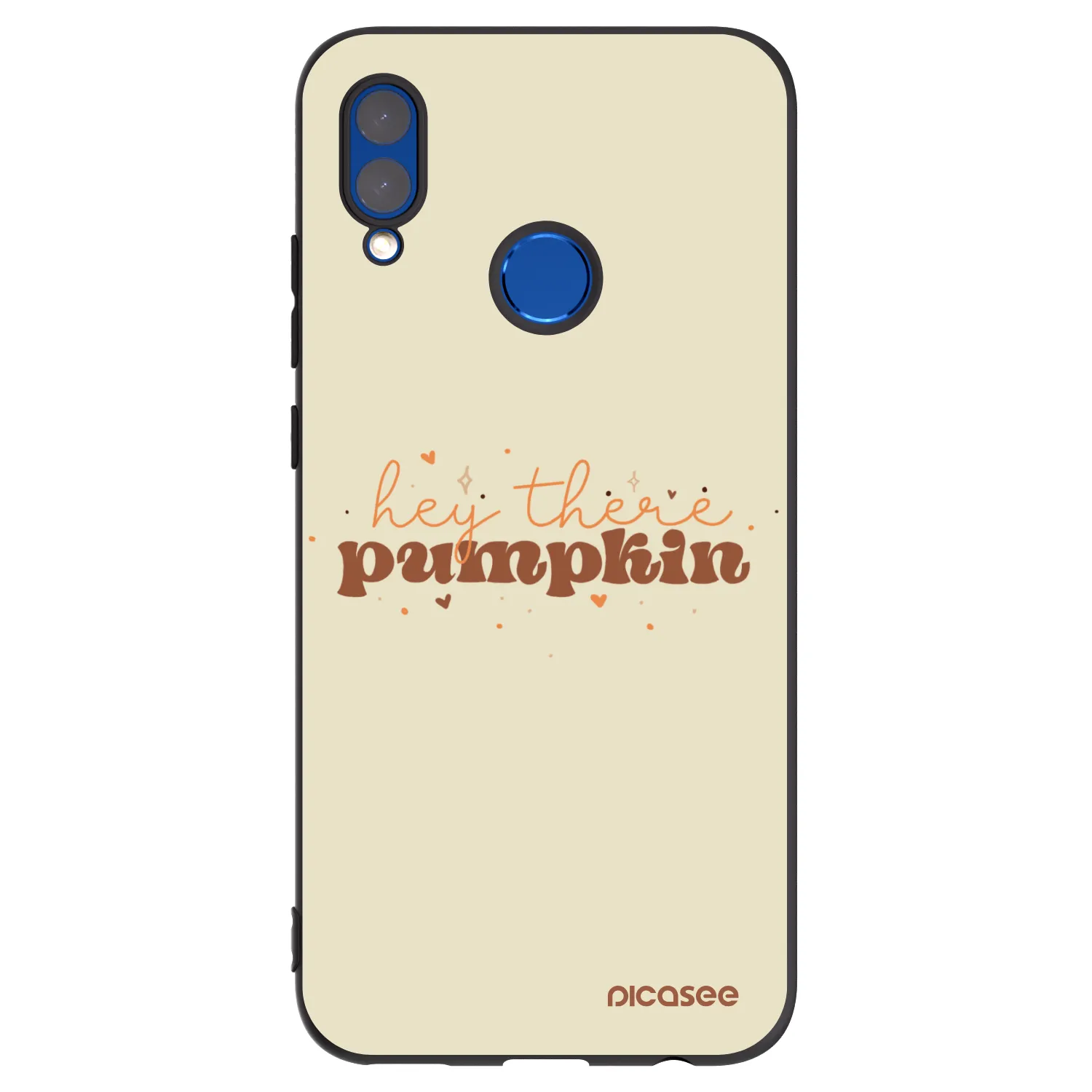 Picasee crna silikonska maskica za Honor 10 Lite - Hey there pumpkin